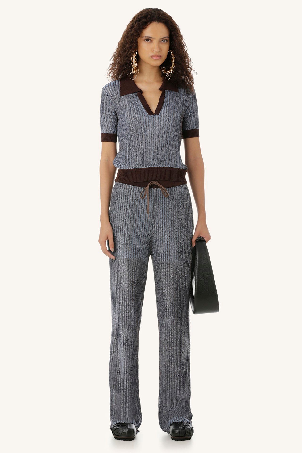 CALÇA TRICOT LUA AZUL | BLUE LUA KNIT PANTS