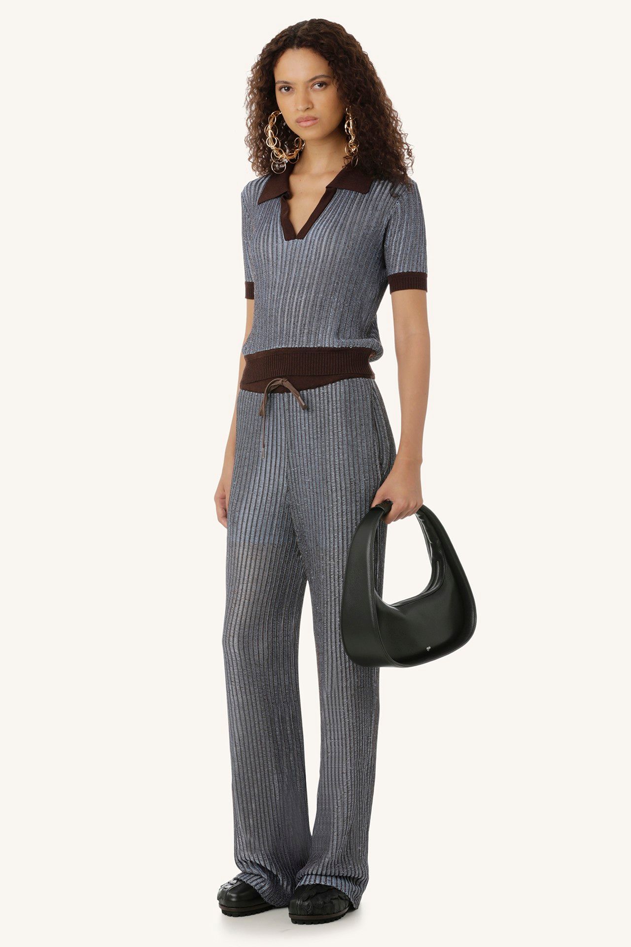 CALÇA TRICOT LUA AZUL | BLUE LUA KNIT PANTS