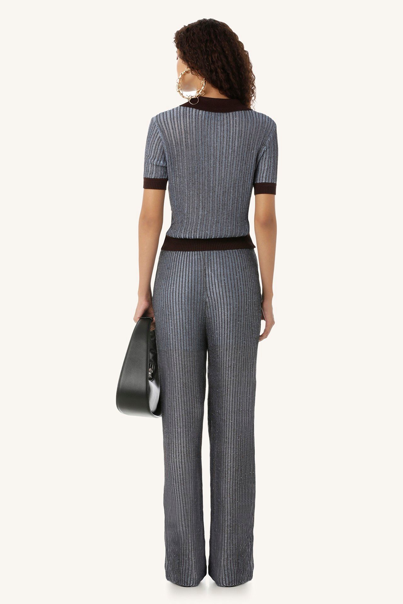 CALÇA TRICOT LUA AZUL | BLUE LUA KNIT PANTS