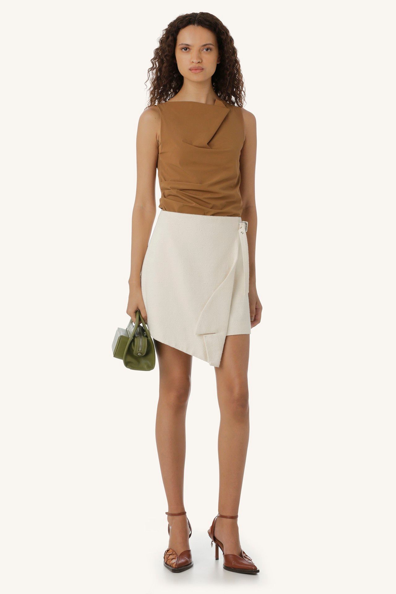 SAIA CURTA AIPIM OFF WHITE | OFF WHITE AIPIM MINI SKIRT