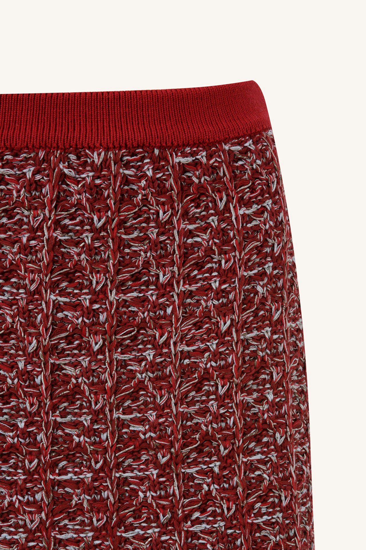 SAIA MINI JANI TRICOT VERMELHO | RED JANI KNIT MINI SKIRT