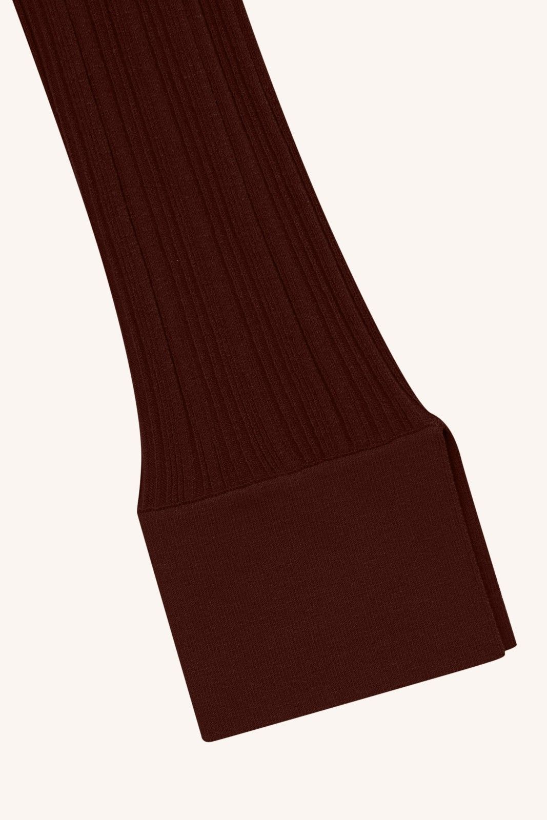 POLO MANGA LONGA ANA TRICOT MARROM | ANA TRICOT LONG SLEEVE POLO SHIRT BROWN