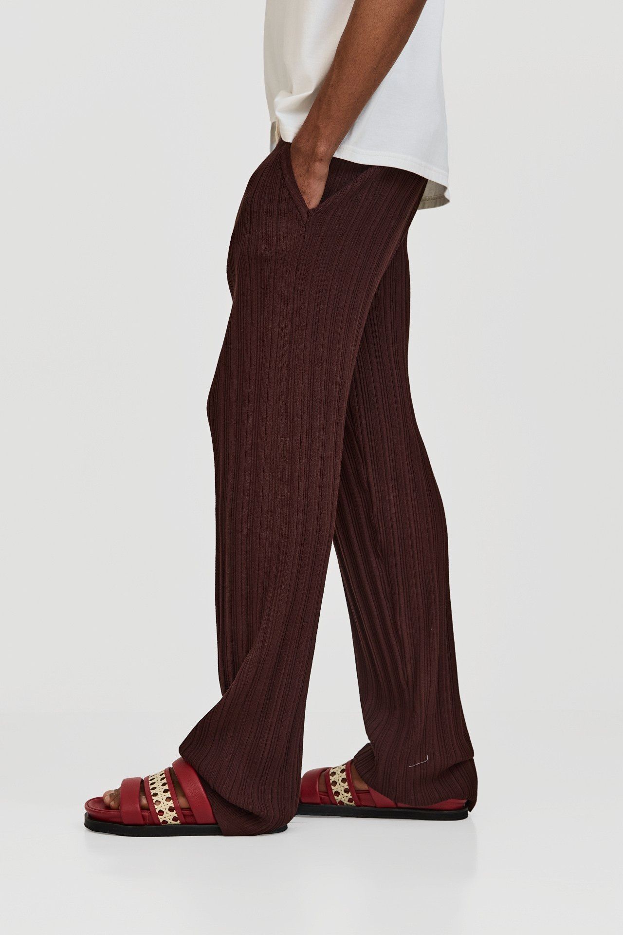 CALÇA ANA TRICOT MARROM |  ANA TRICOT PANTS BROWN