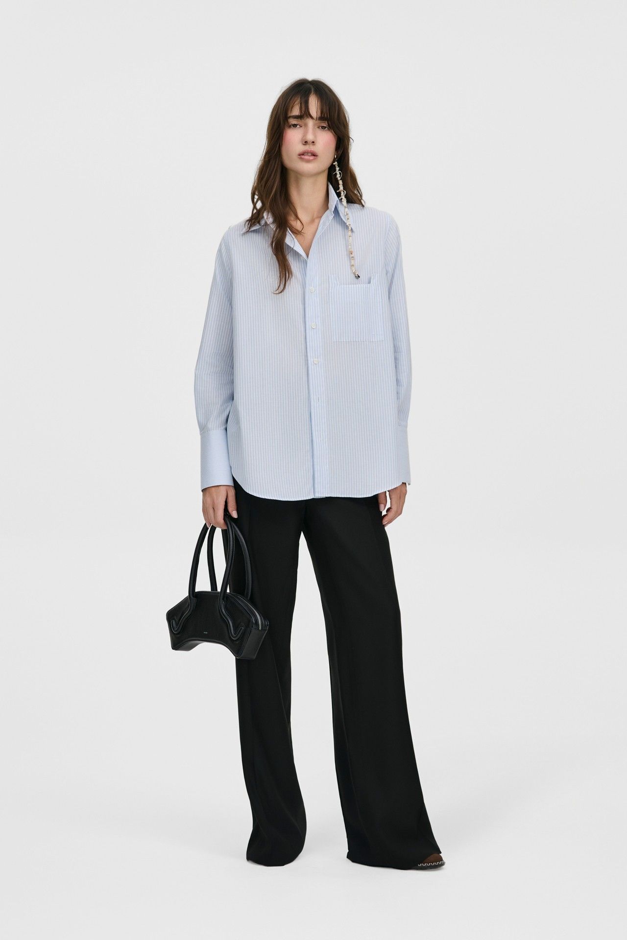 CAMISA MANGA LONGA USHUAIA LISTRADA AZUL CLARO | USHUAIA LIGHT BLUE STRIPED LONG-SLEEVED SHIRT