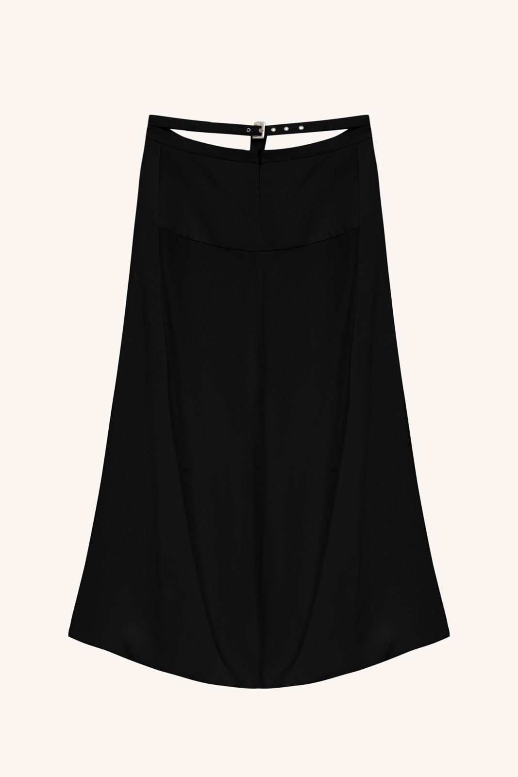 SAIA ELISA CREPE PRETO | ELISA CREPE BLACK SKIRT