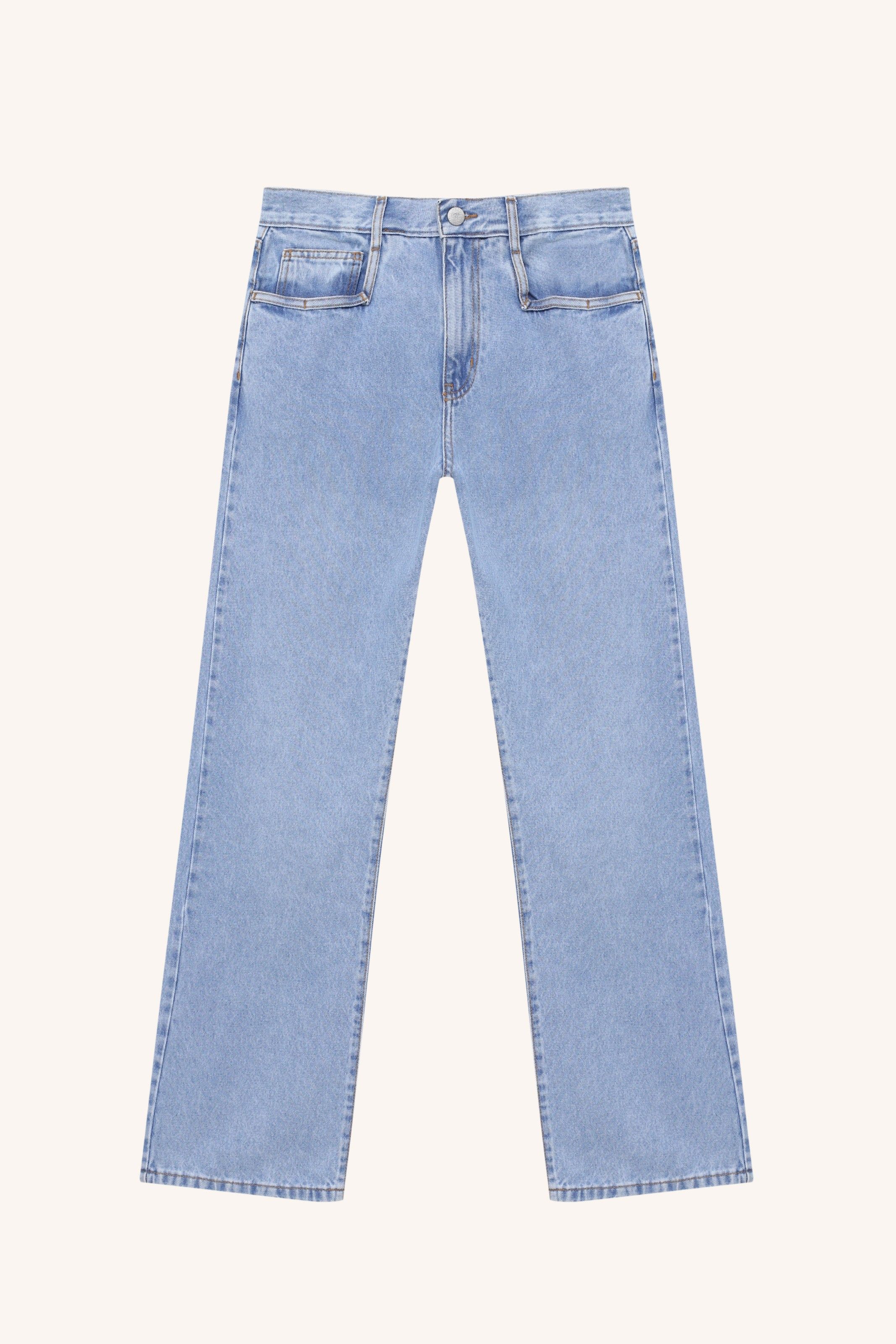 CALÇA PICADEIRO JEANS LAVAGEM CLARA | LIGH WASH PICADEIRO JEANS