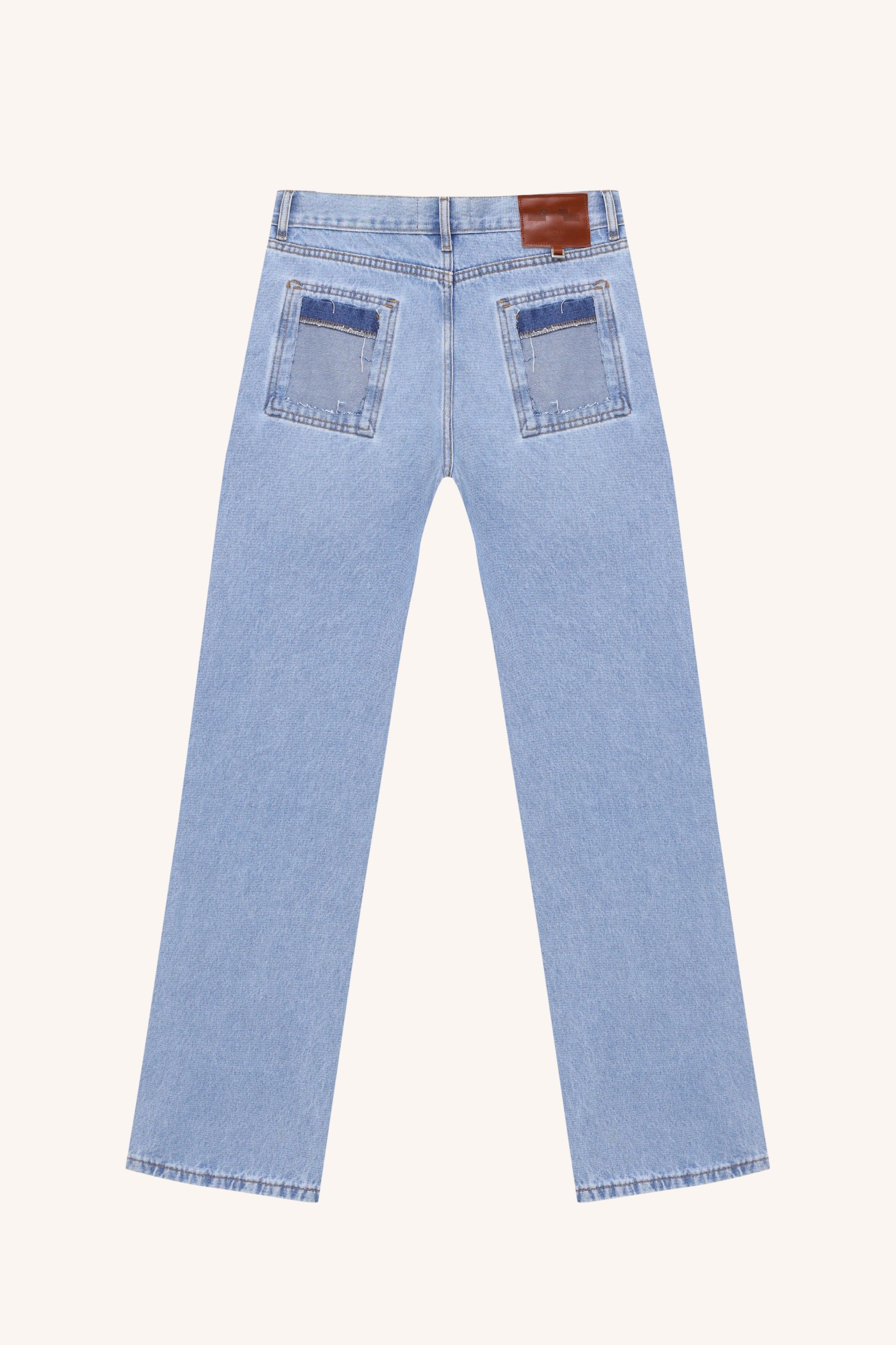 CALÇA PICADEIRO JEANS LAVAGEM CLARA | LIGH WASH PICADEIRO JEANS