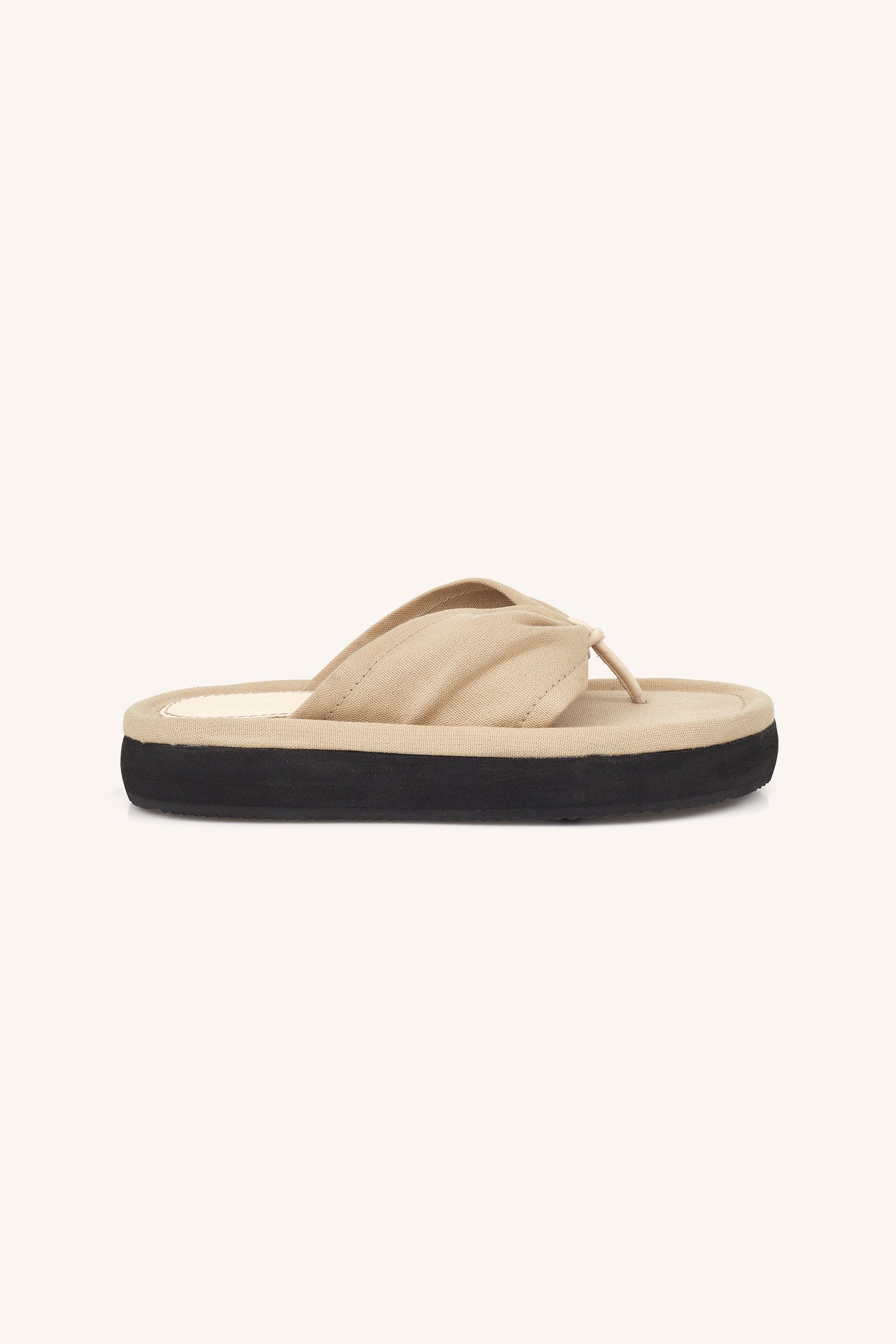 CHINELO LONA OFF WHITE | OFF WHITE CANVAS SLIPPERS