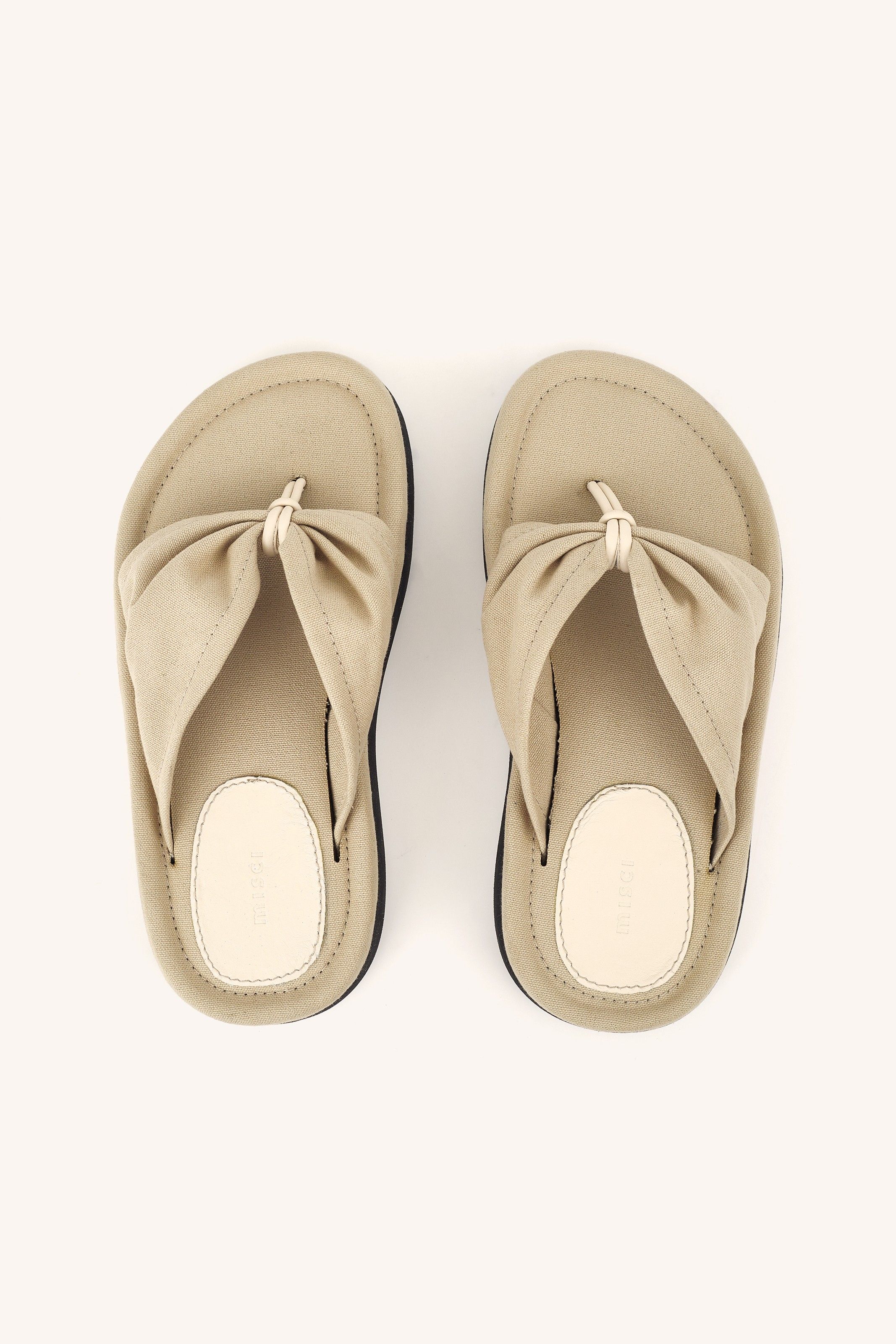 CHINELO LONA OFF WHITE | OFF WHITE CANVAS SLIPPERS