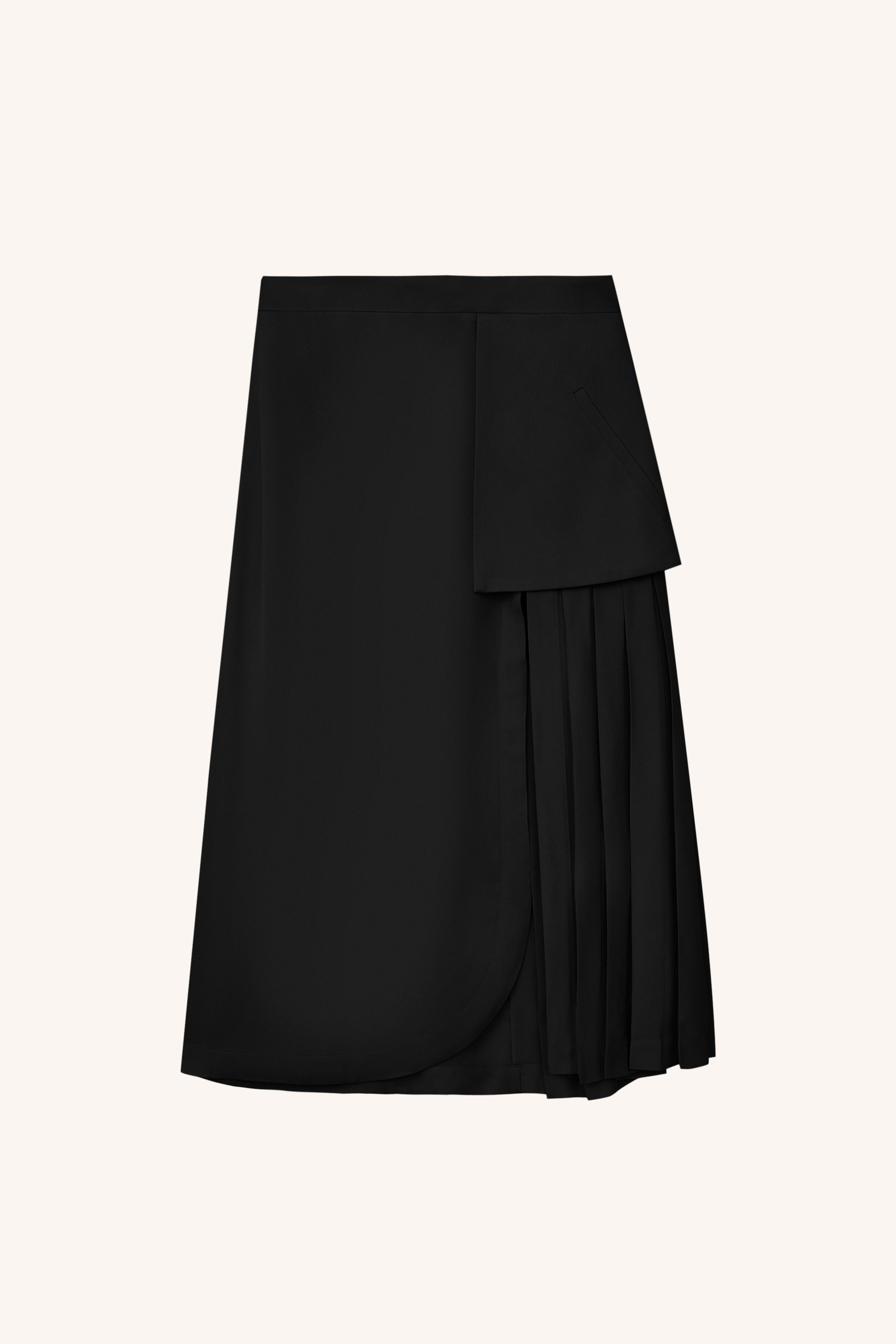 SAIA FUSCA PRETO | BLACK BEETLE SKIRT