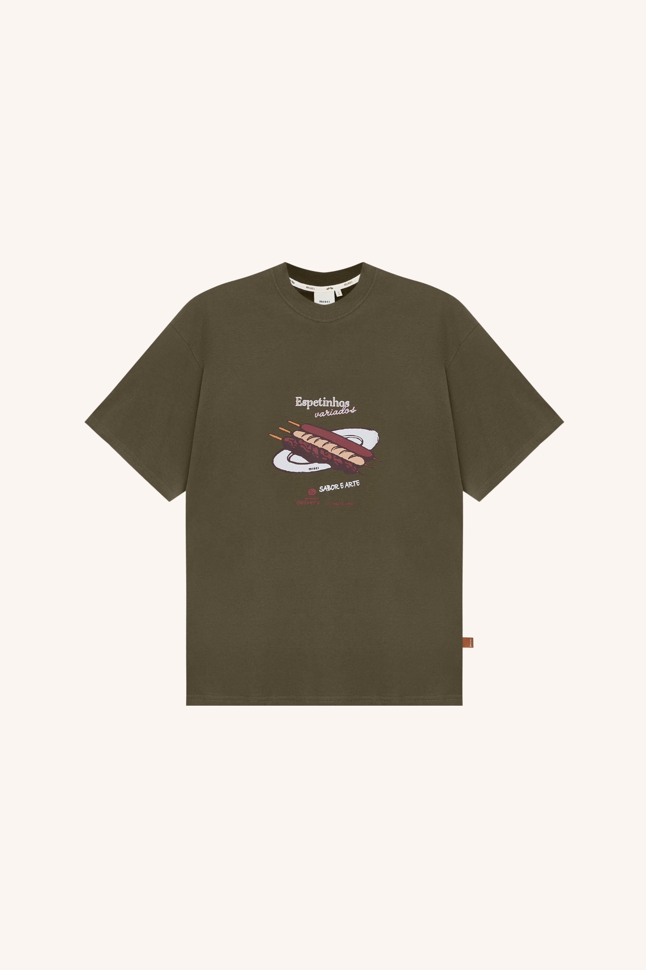 CAMISETA PRATOS ESPETINHO | SKEWER DISHES T-SHIRT