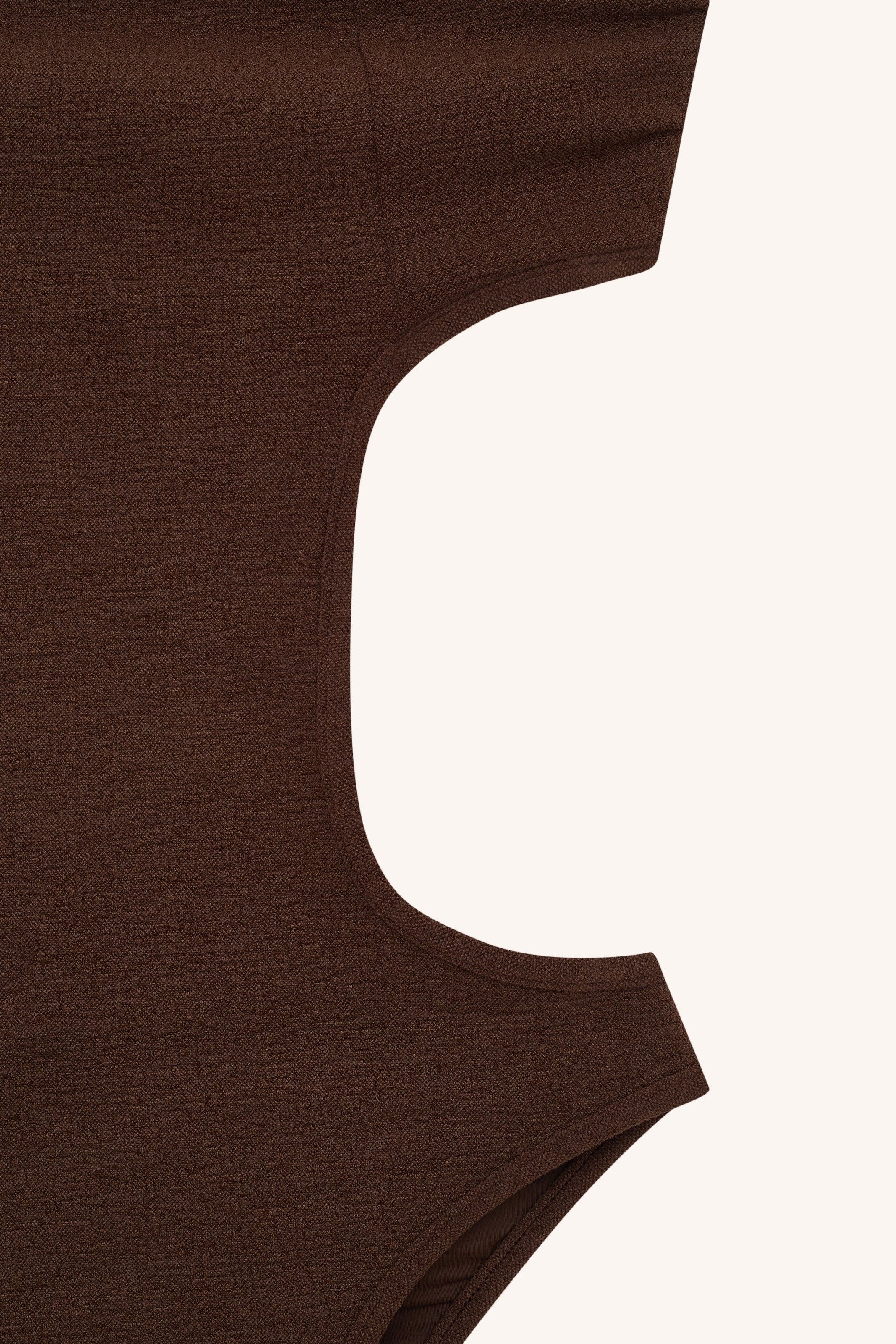 MAIÔ XIQUE XIQUE MARROM | XIQUE XIQUE BROWN SWIMSUIT