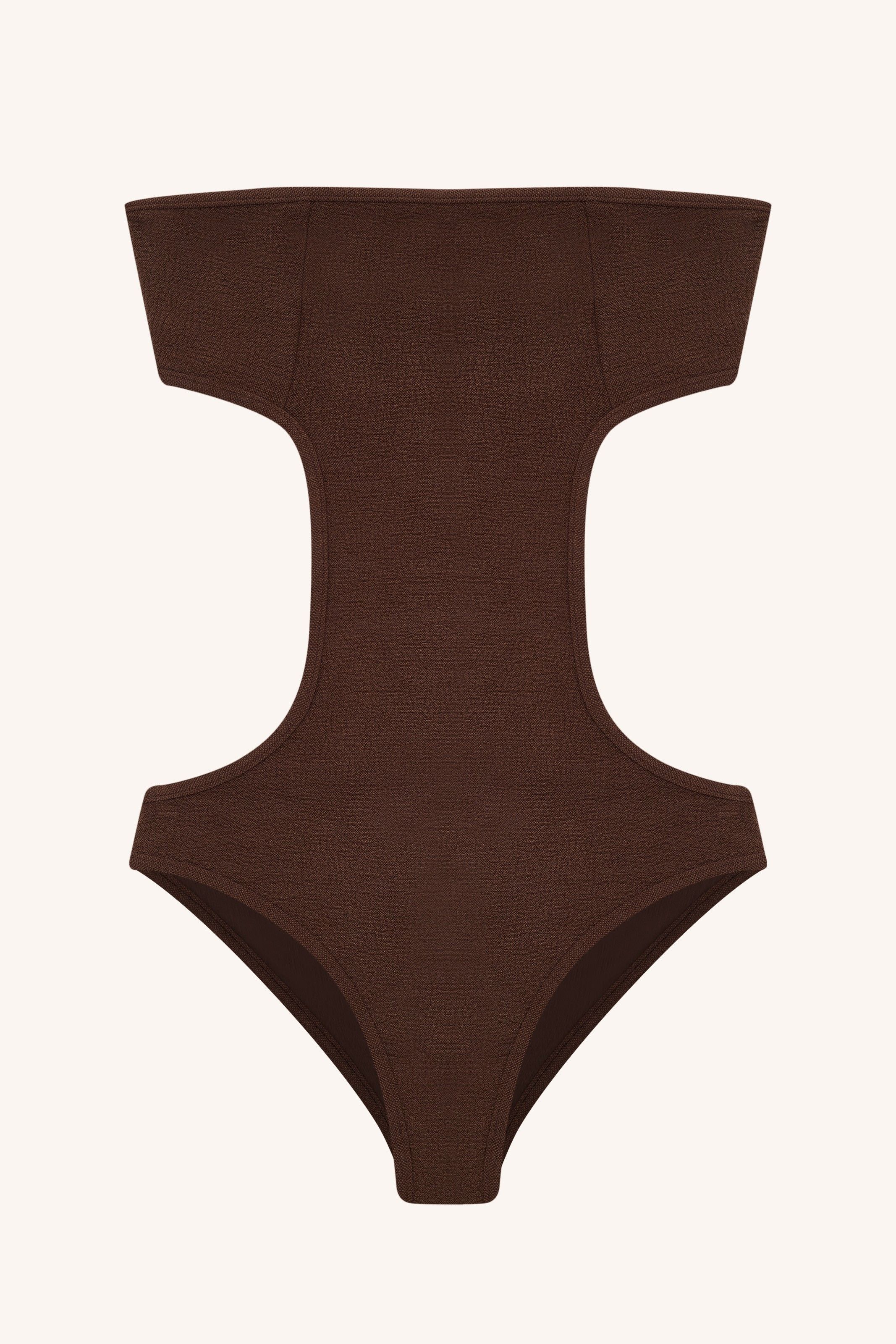 MAIÔ XIQUE XIQUE MARROM | XIQUE XIQUE BROWN SWIMSUIT