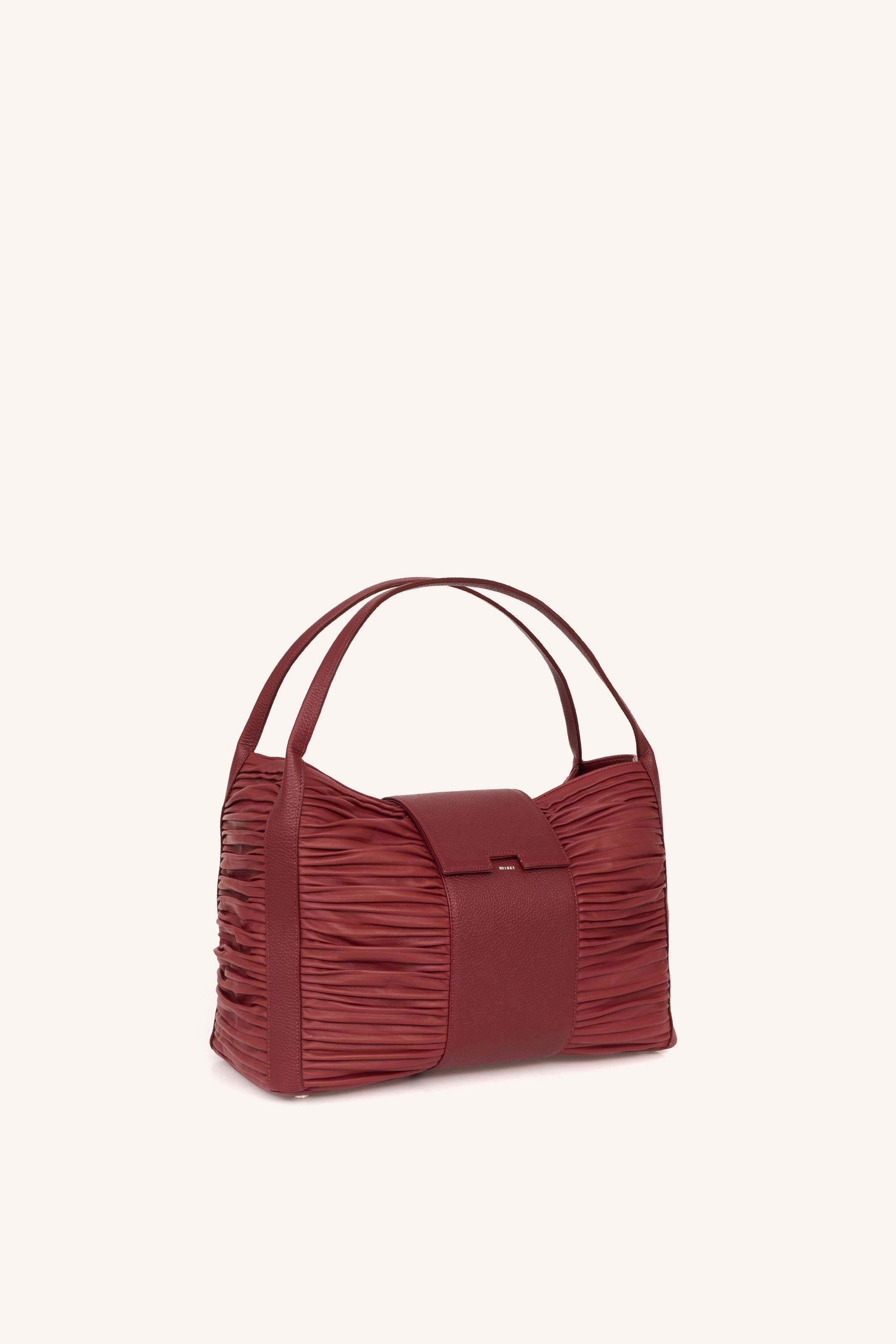 BOLSA SANFONA PLISSADA VINHO | WINE PLEATED BAG
