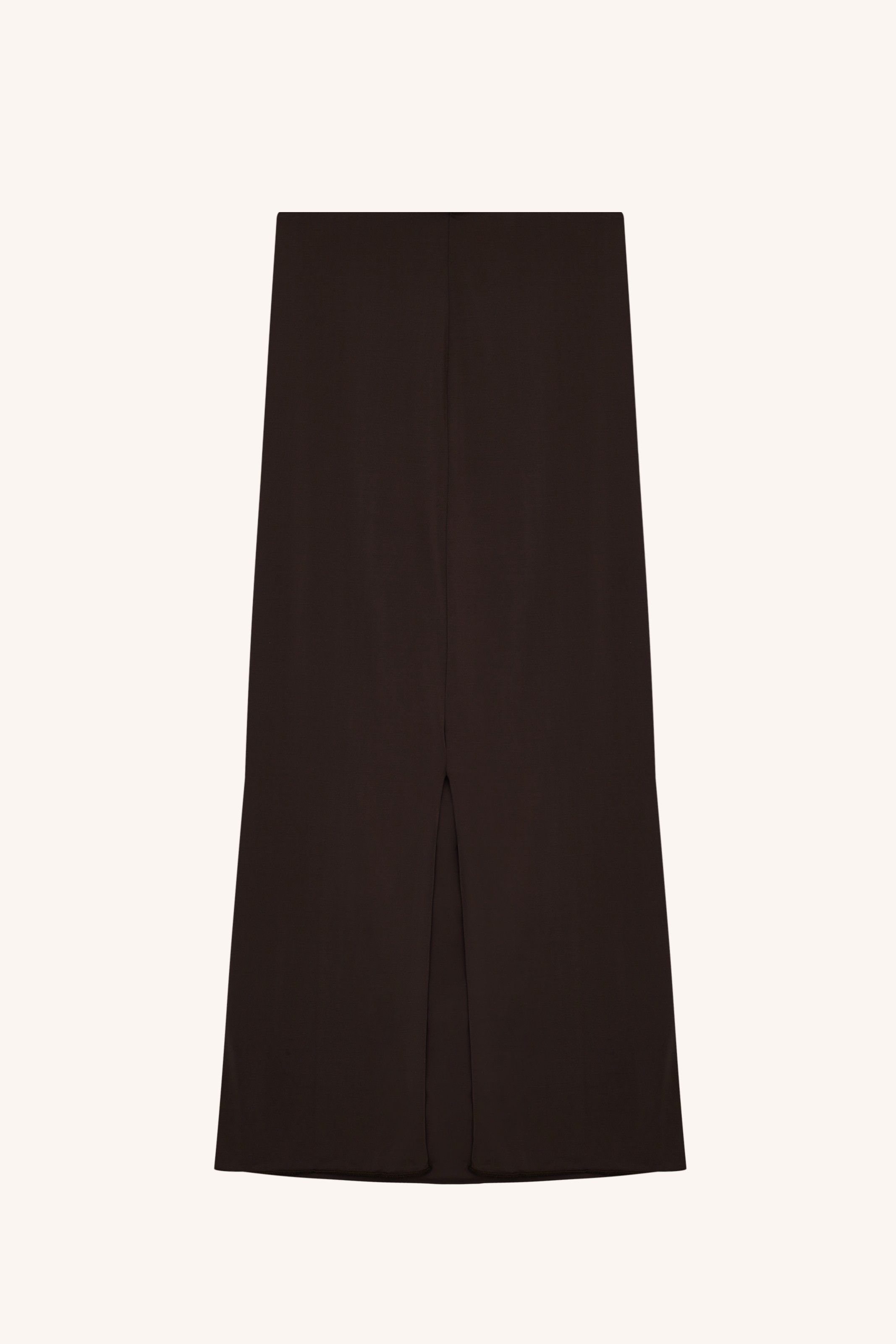 SAIA MARIA JERSEY MARROM | MARIA BROWN JERSEY SKIRT