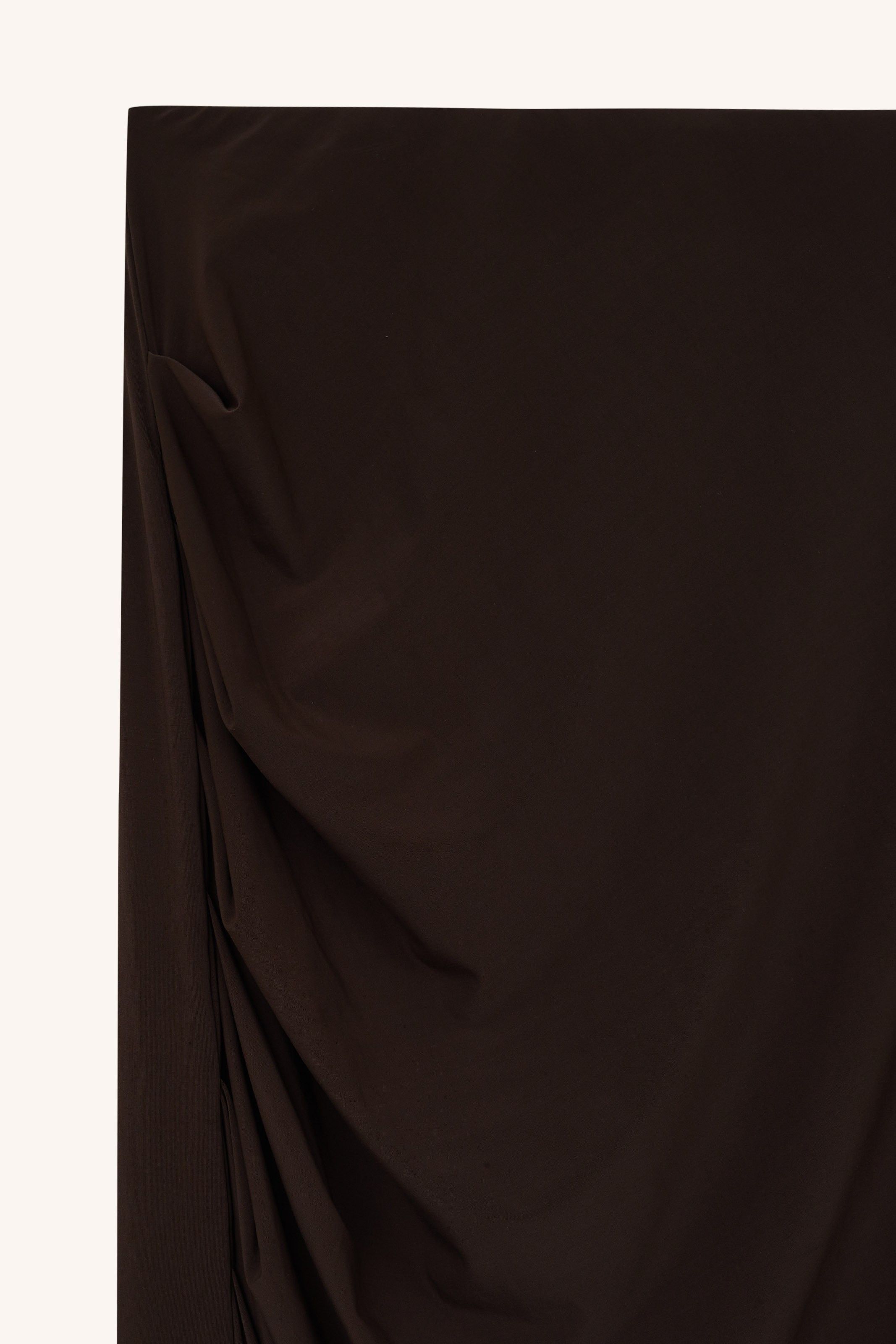 SAIA MARIA JERSEY MARROM | MARIA BROWN JERSEY SKIRT