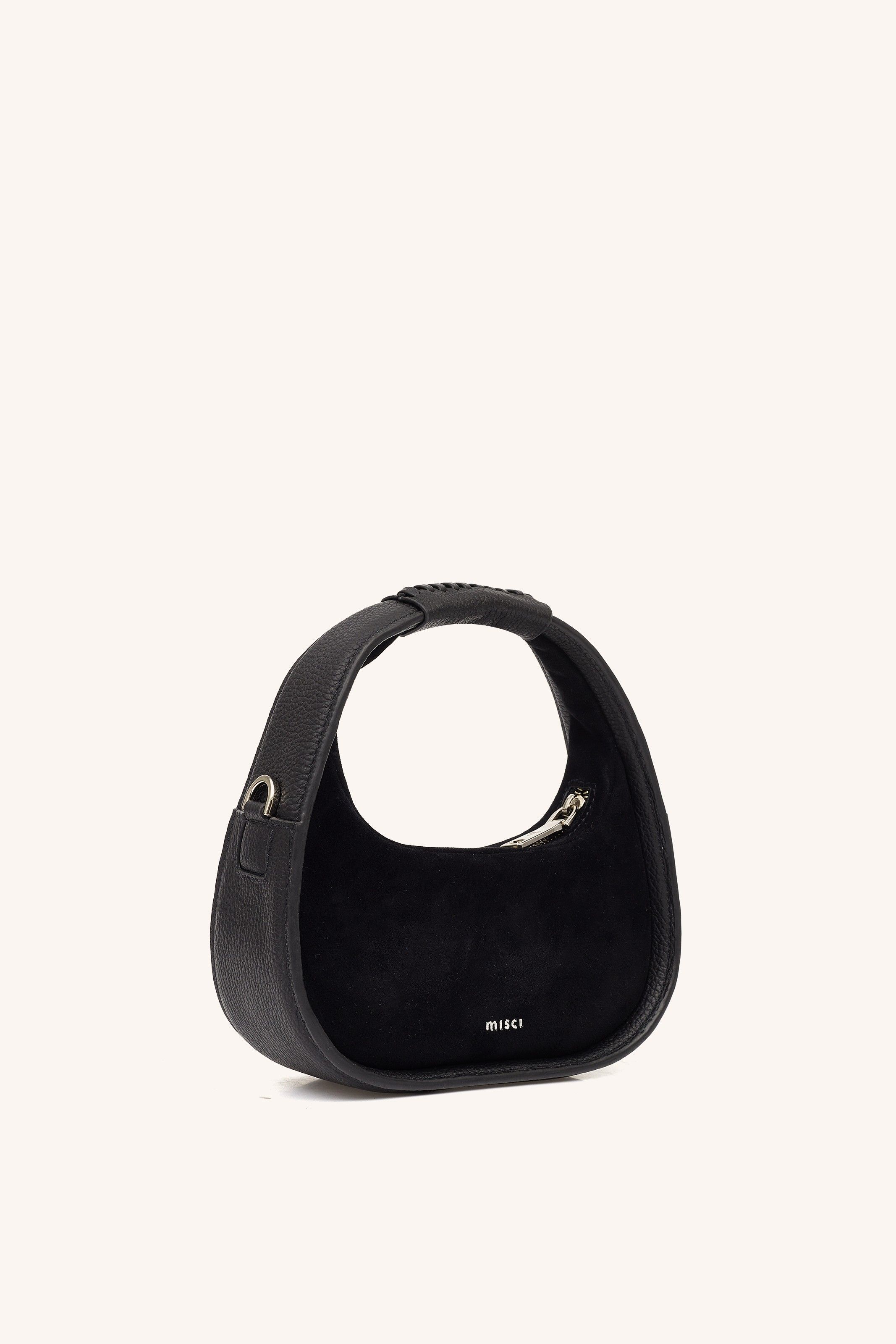 BOLSA MINI BAMBOLÊ CAMURÇA PRETO | MINI BAMBOLÊ SUEDE BLACK BAG