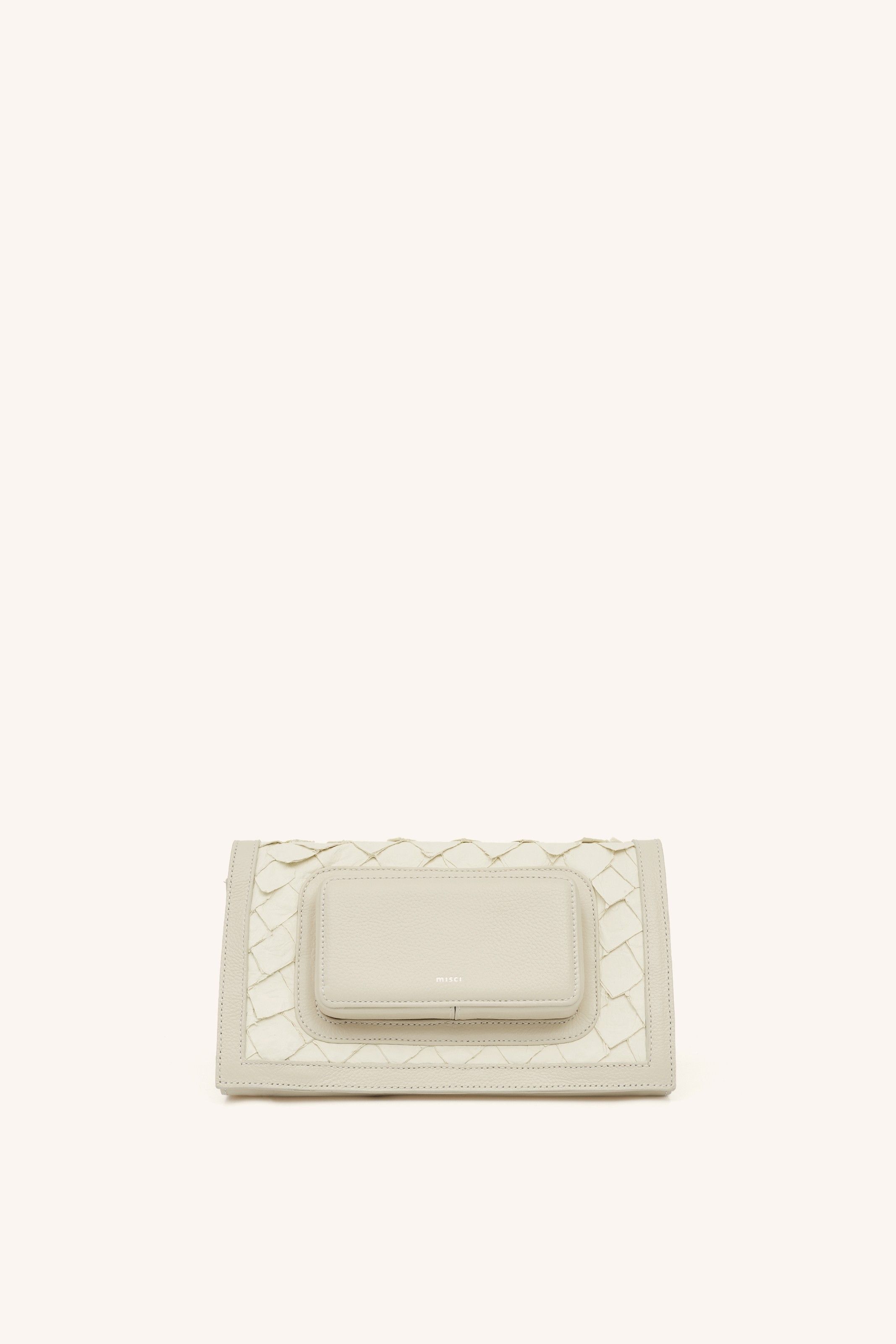 BOLSA MINI TRIÂNGULO PIRARUCU OFF WHITE | OFF WHITE PIRARUCU TRIANGLE MINI BAG