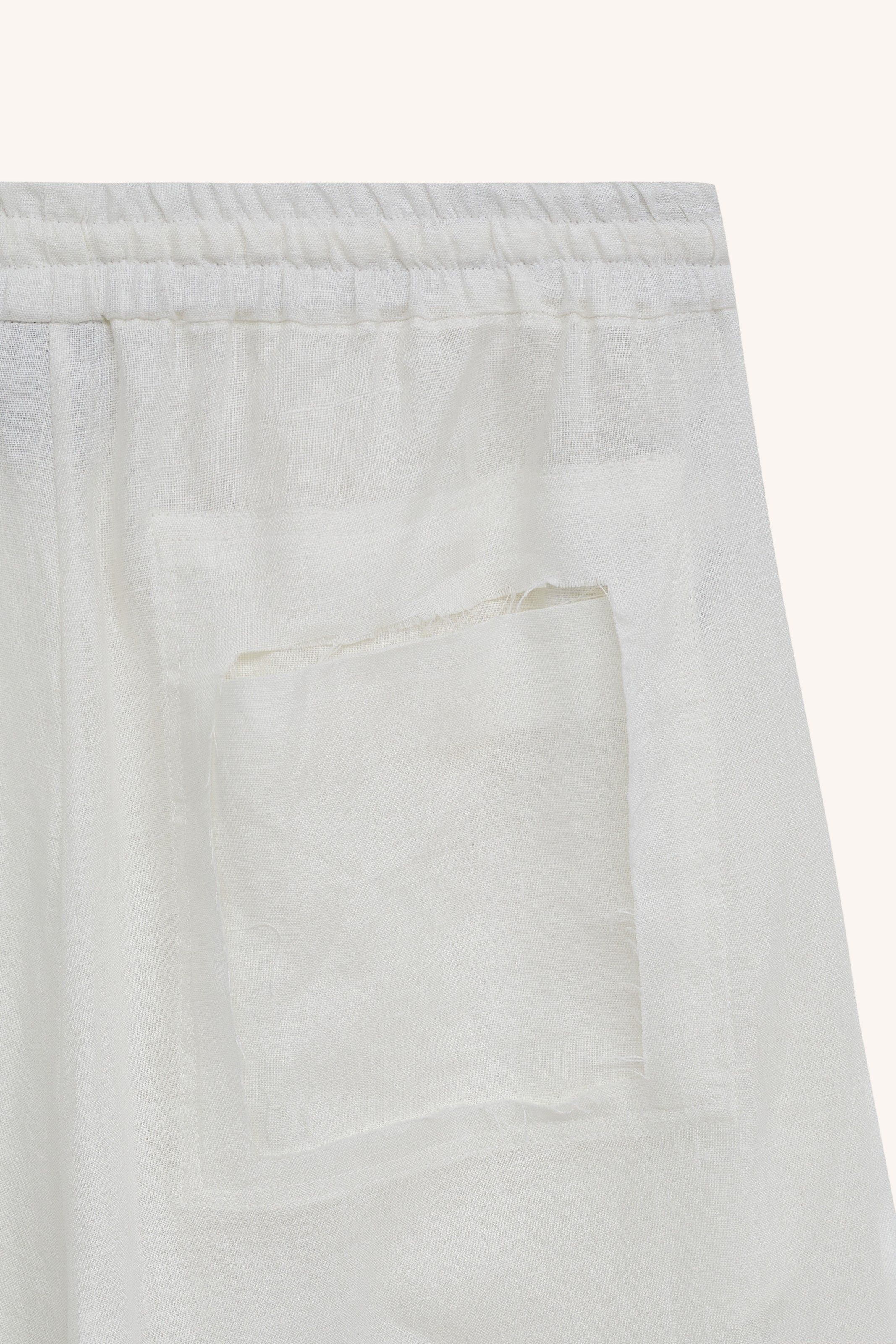 CALÇA SOL LINHO OFF | OFF WHITE SOL LINEN PANTS