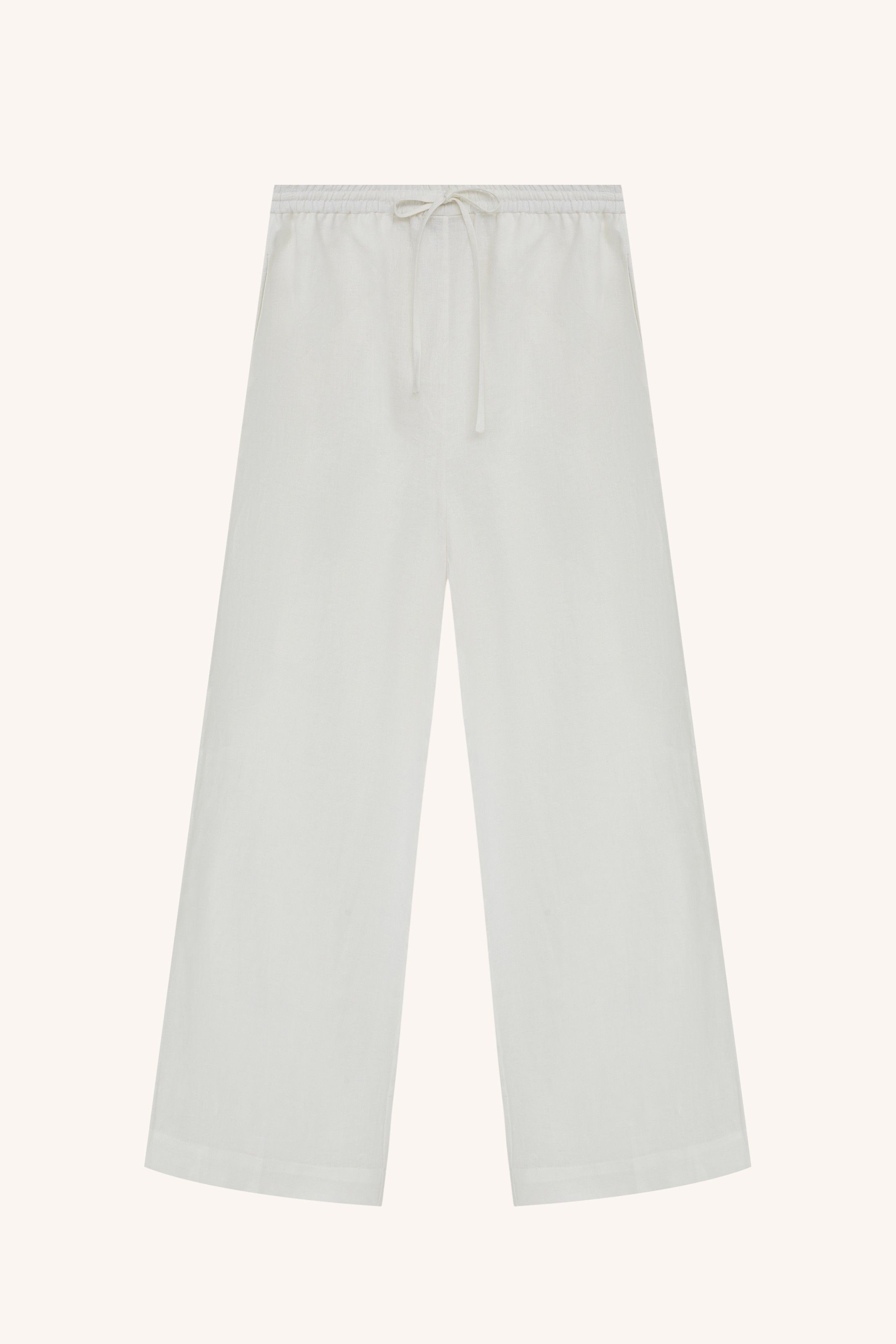 CALÇA SOL LINHO OFF | OFF WHITE SOL LINEN PANTS