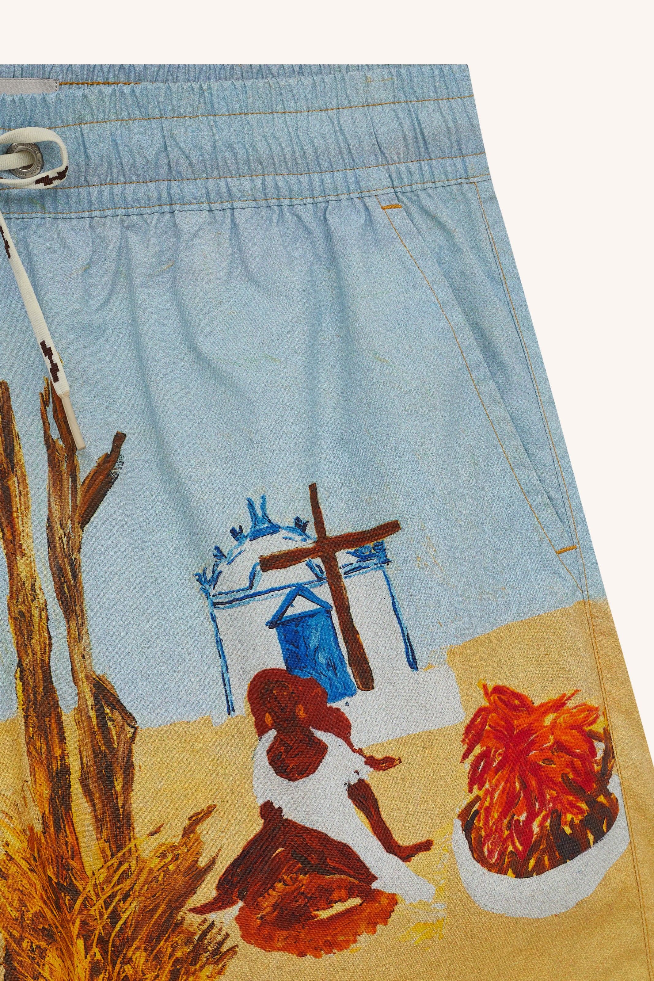 BERMUDA ÁGUA ESTAMPADA MANGUE SECO | MANGUE SECO PRINTED WATER SHORTS