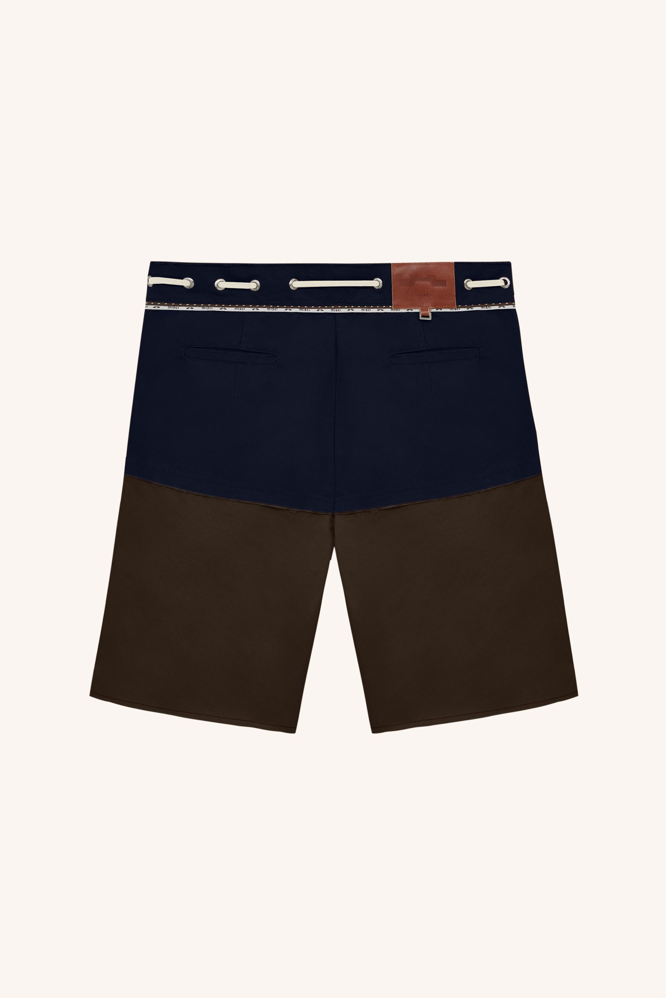 BERMUDA TERRA SARJA MARINHO CAFÉ | NAVY COFFEE TWILL SHORTS