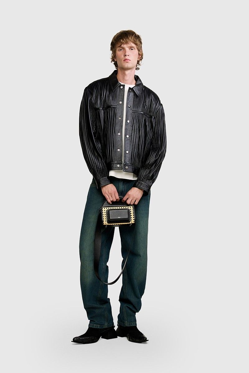 JAQUETA IRRÉ COURO PRETO | BLACK IRRÉ LEATHER JACKET
