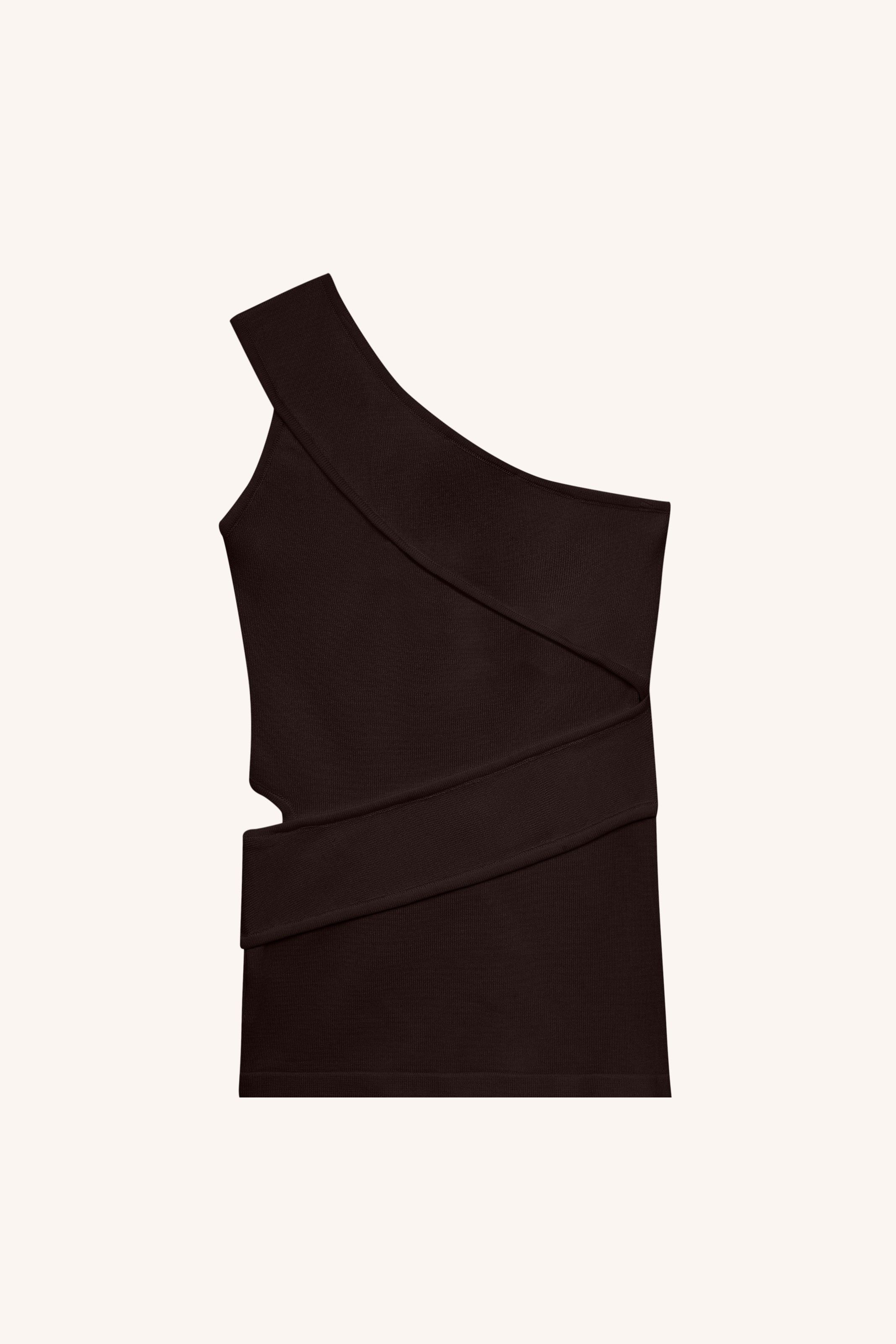 TOP ARRAIAL TRICOT MARROM | BROWN ARRAIAL KNIT TOP