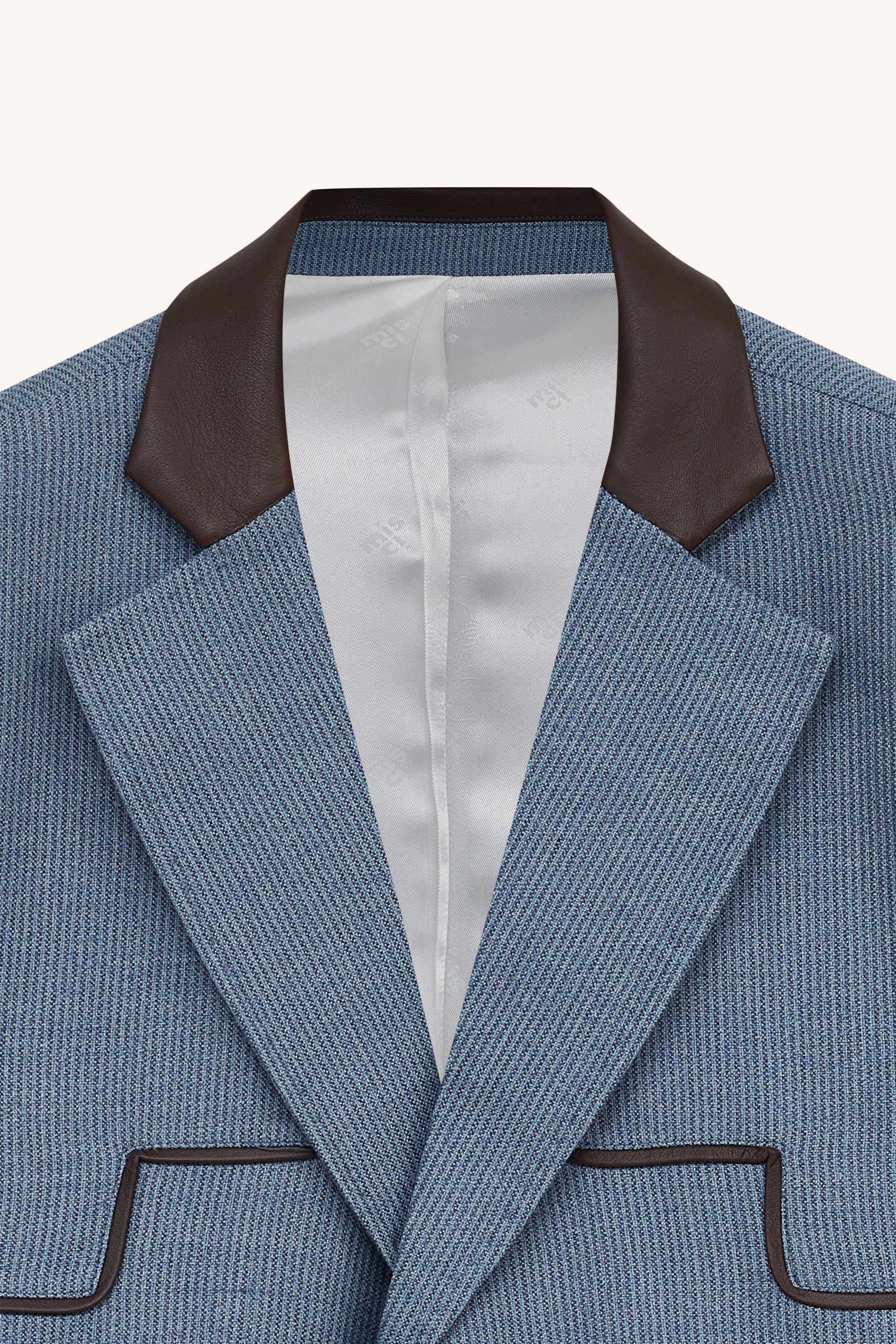 BLAZER ÍCONE SEDA LÃ AZUL | ICON BLUE SILK-WOOL BLAZER
