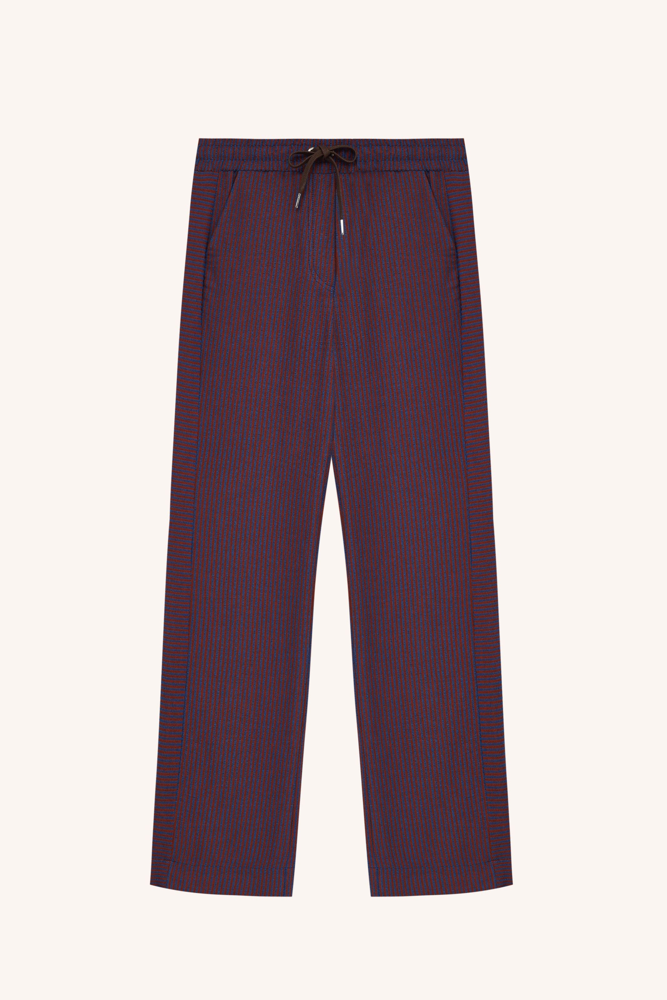 CALÇA GLADYS LARANJA AZUL | GLADYS ORANGE BLUE TROUSERS