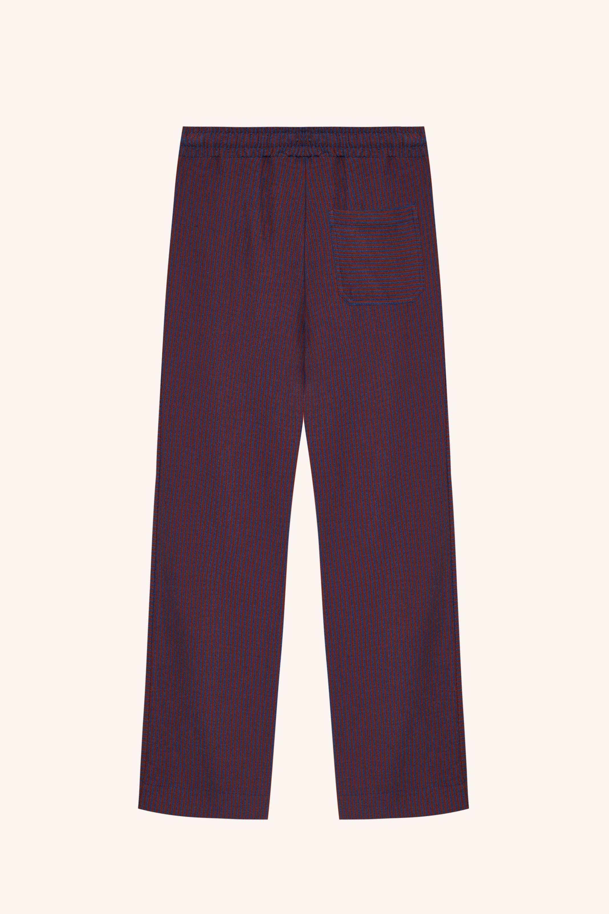 CALÇA GLADYS LARANJA AZUL | GLADYS ORANGE BLUE TROUSERS