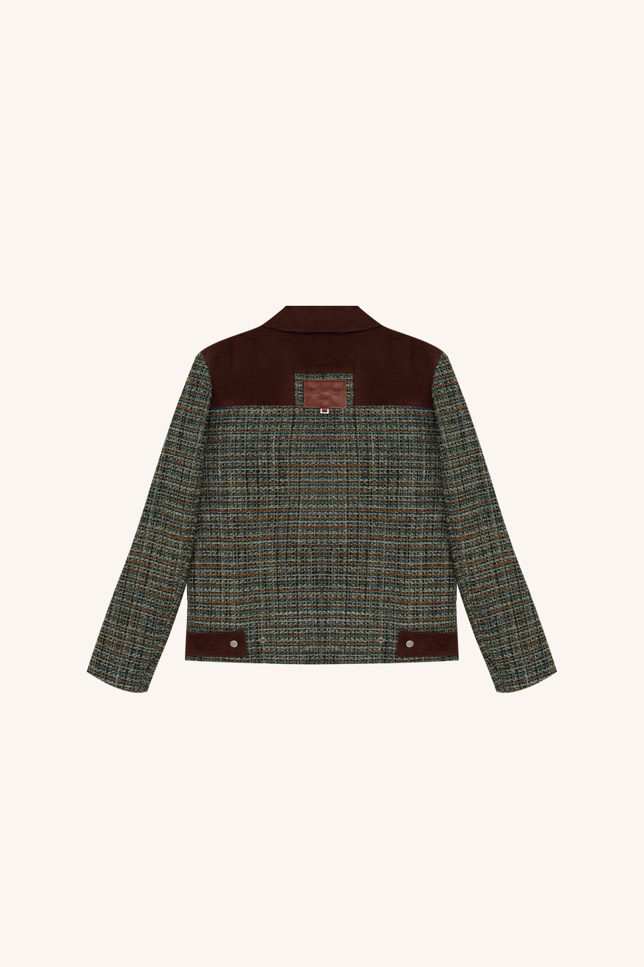 JAQUETA ENREDO TWEED VERDE | GREEN TWEED JACKET