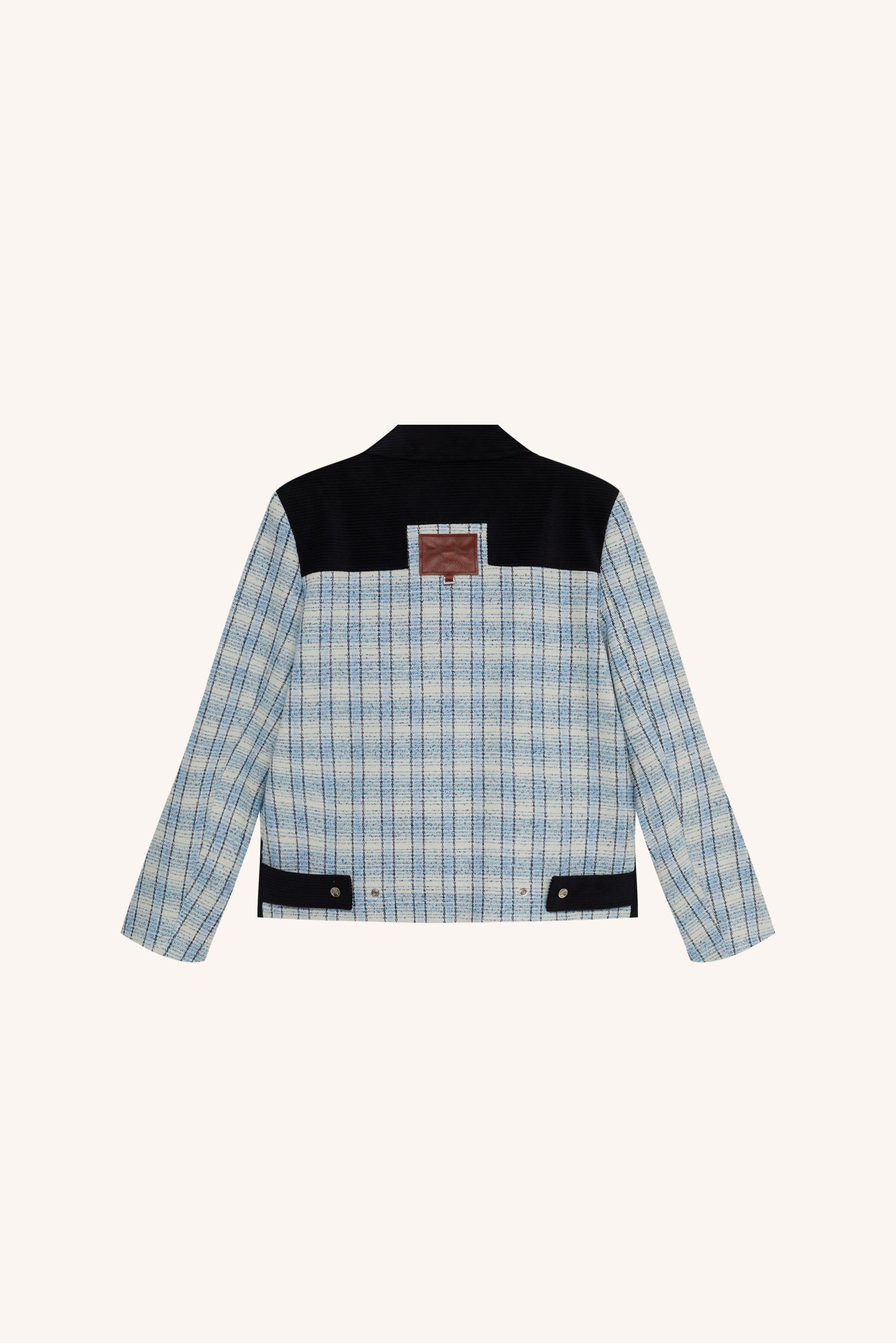 JAQUETA ENREDO TWEED AZUL | BLUE TWEED JACKET