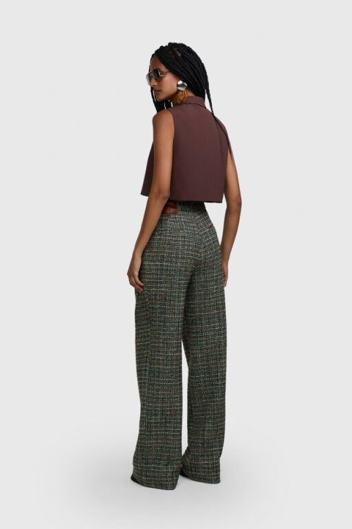 COLETE HELENA CREPE MARROM | HELENA CREPE VEST BROWN