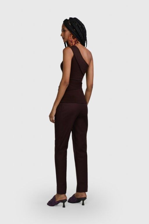 TOP ARRAIAL TRICOT MARROM | BROWN ARRAIAL KNIT TOP