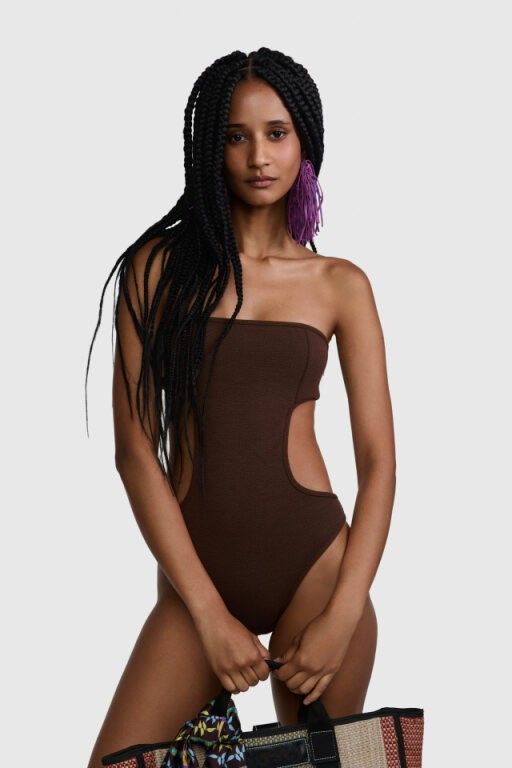 MAIÔ XIQUE XIQUE MARROM | XIQUE XIQUE BROWN SWIMSUIT