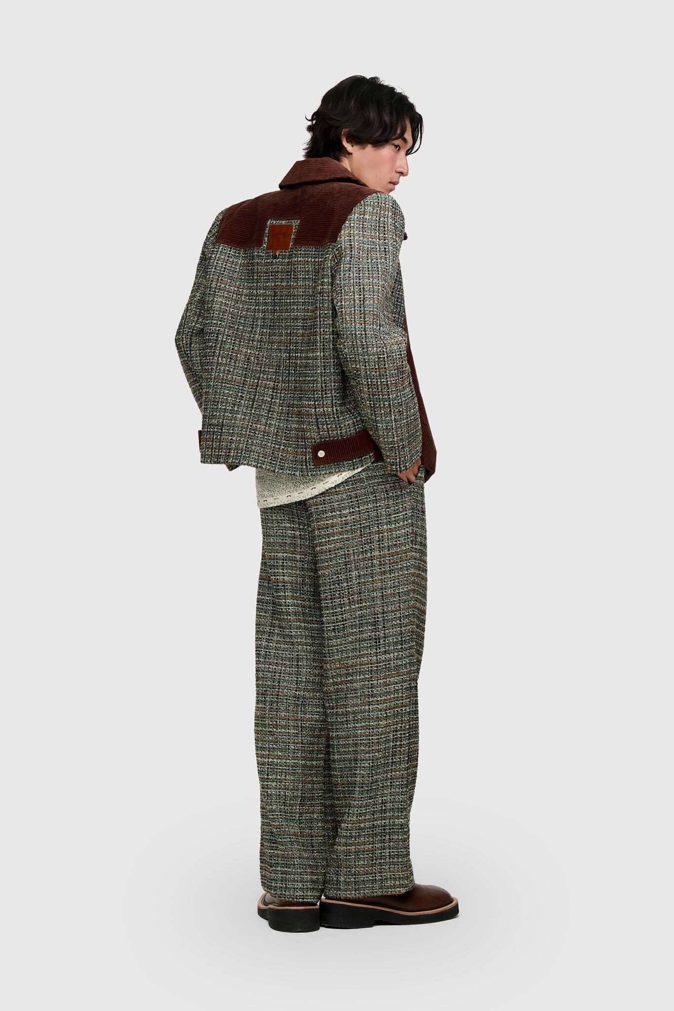 JAQUETA ENREDO TWEED VERDE | GREEN TWEED JACKET