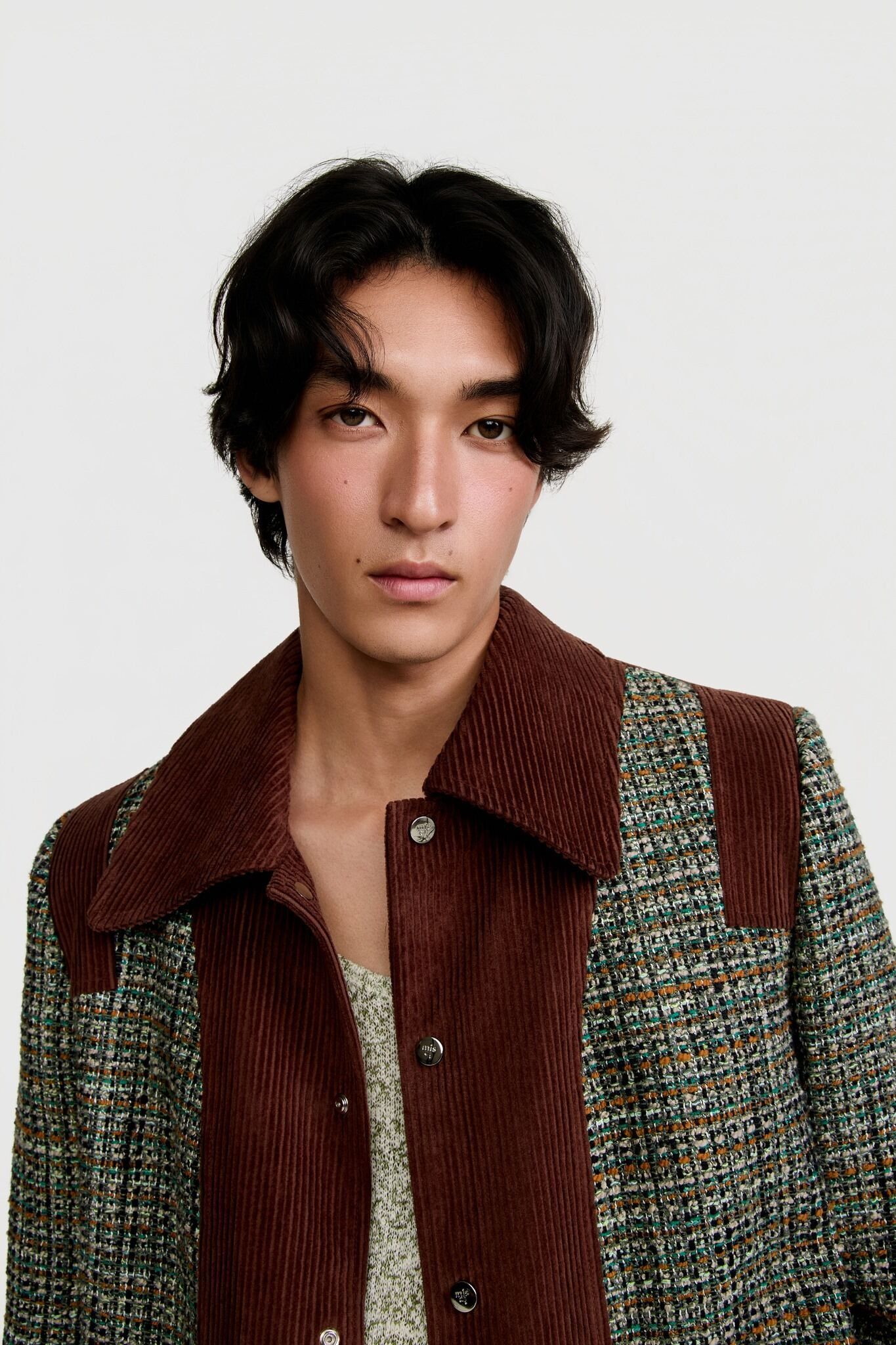 JAQUETA ENREDO TWEED VERDE | GREEN TWEED JACKET