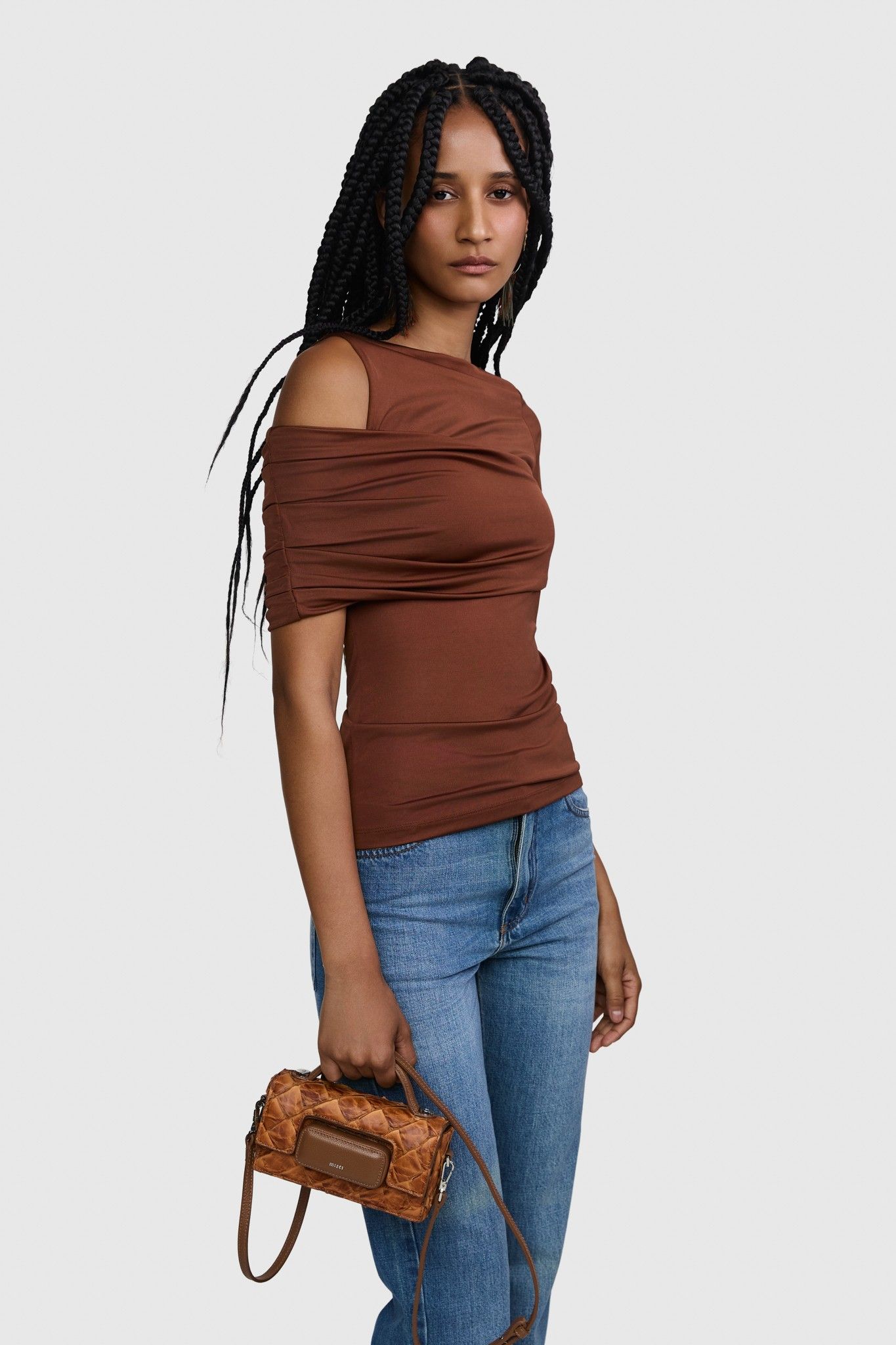 TOP BRASA MARROM | BROWN BRASA TOP