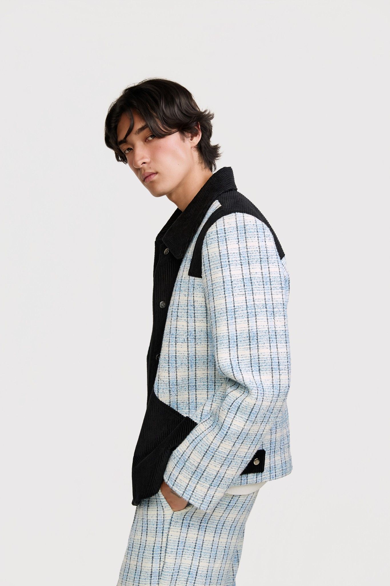 JAQUETA ENREDO TWEED AZUL | BLUE TWEED JACKET