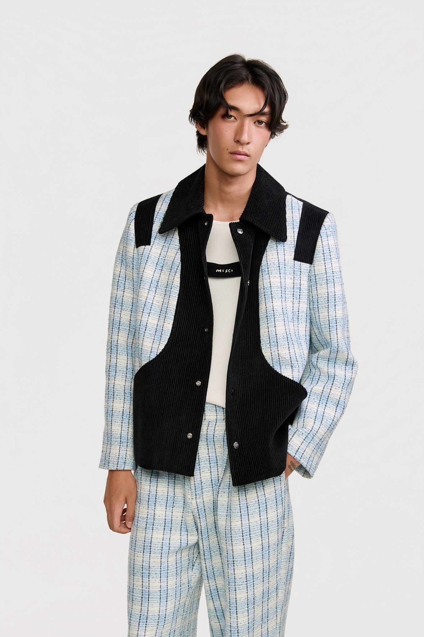JAQUETA ENREDO TWEED AZUL | BLUE TWEED JACKET