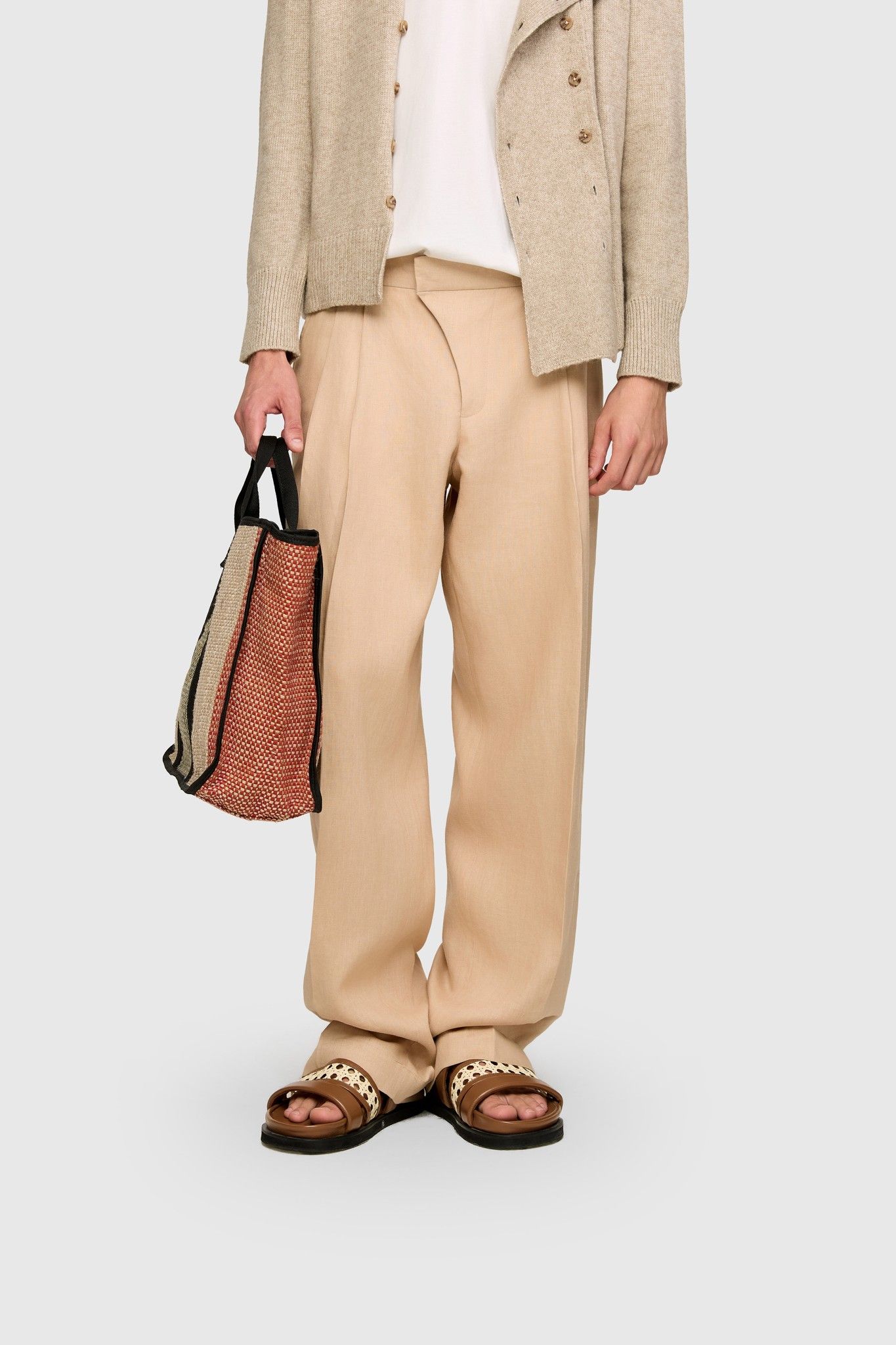 CALÇA NELSON LINHO CARAMELO | NELSON CARAMEL LINEN PANTS
