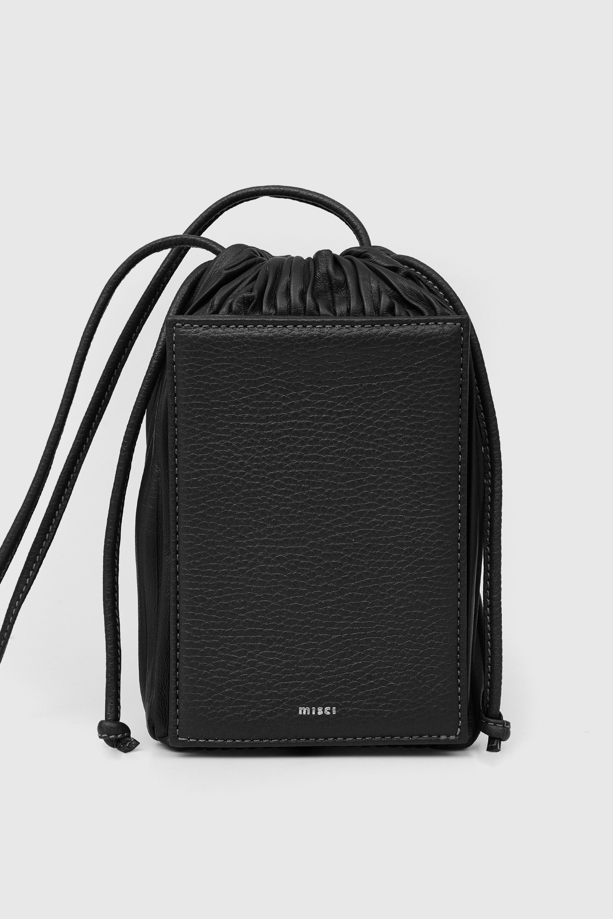BOLSA SANFONINHA PLISSADA PRETA |  BLACK SANFONINHA BAG