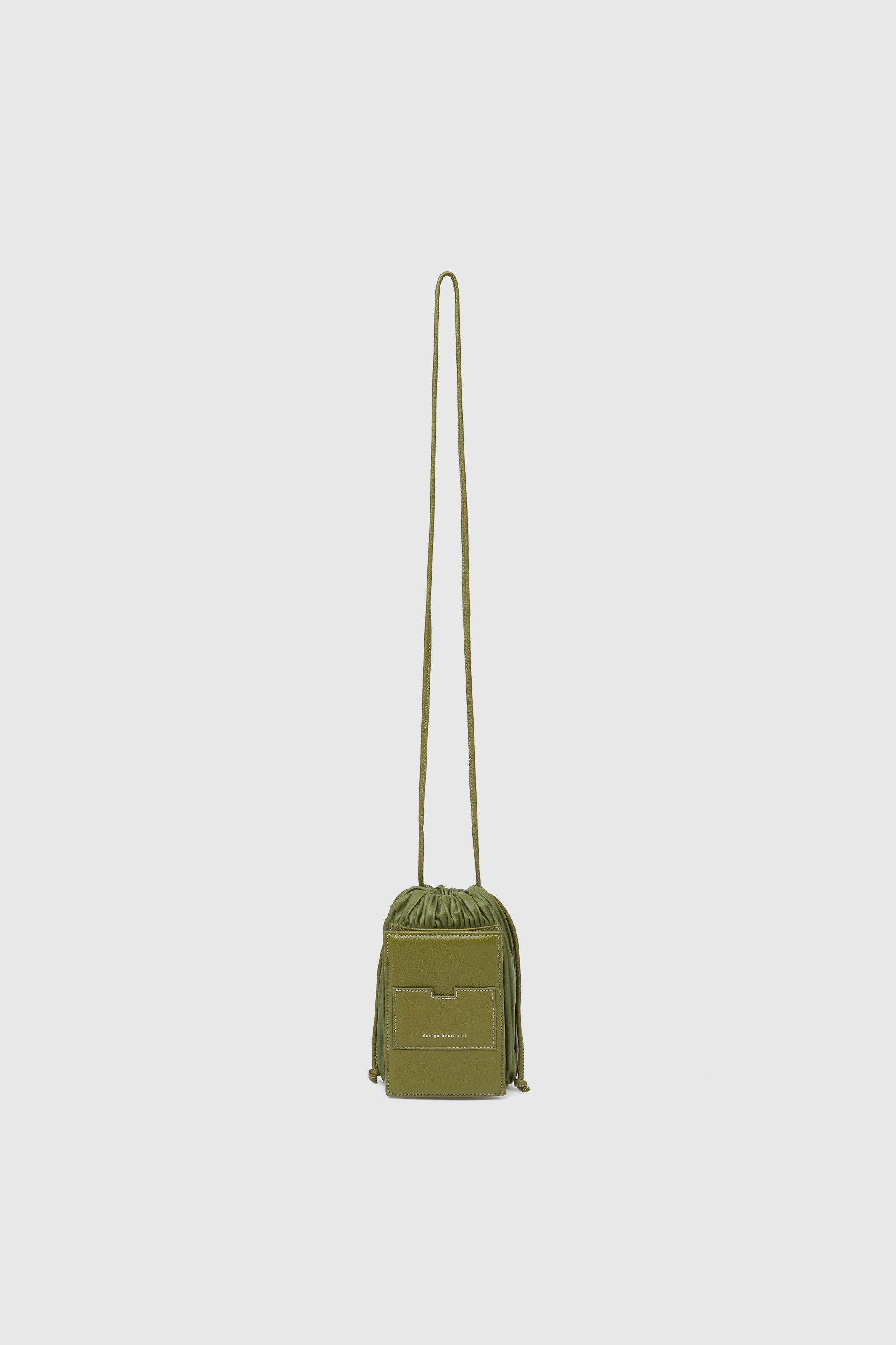 BOLSA SANFONINHA PLISSADA VERDE OLIVA |  OLIVE GREEN SANFONINHA BAG
