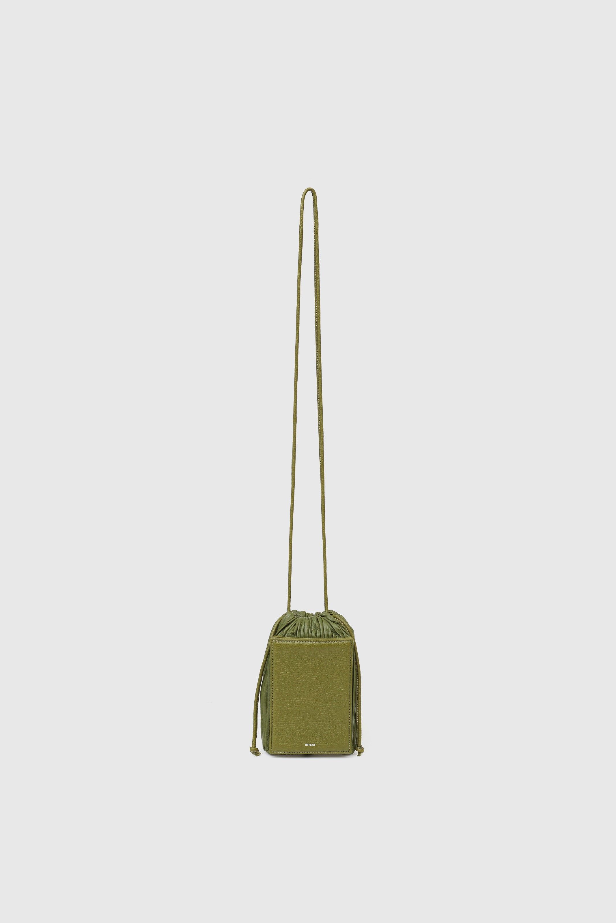 BOLSA SANFONINHA PLISSADA VERDE OLIVA |  OLIVE GREEN SANFONINHA BAG