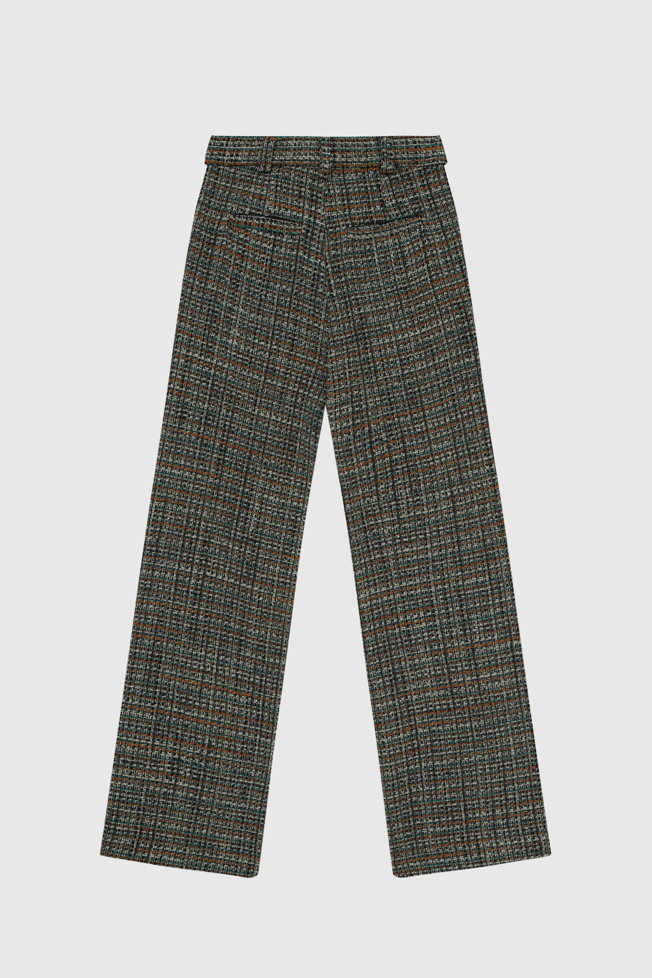 CALÇA TREVO TWEED VERDE | TREVO GREEN TWEED PANTS