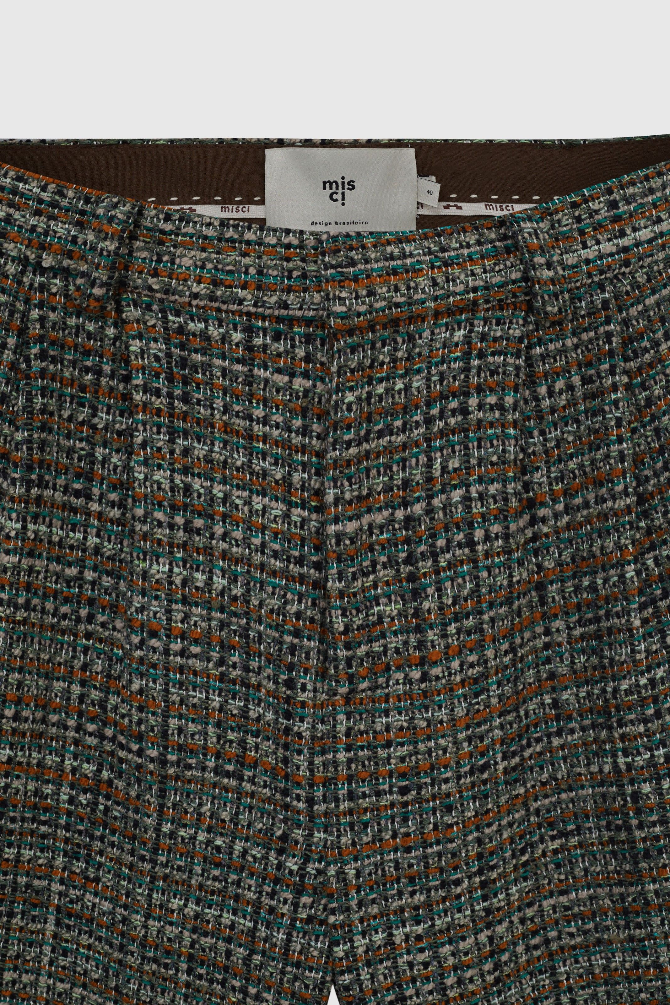 CALÇA TREVO TWEED VERDE | TREVO GREEN TWEED PANTS