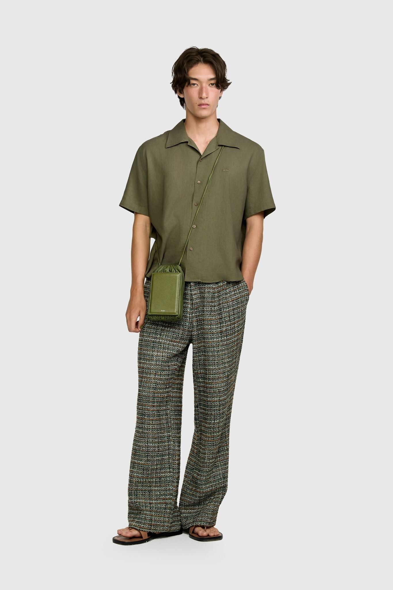 CALÇA TREVO TWEED VERDE | TREVO GREEN TWEED PANTS