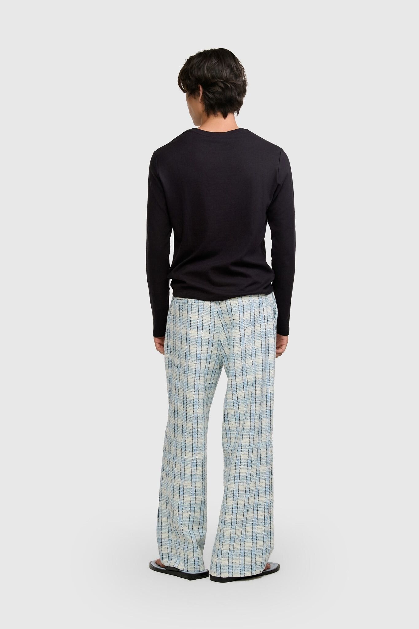 CALÇA TREVO TWEED AZUL | TREVO BLUE TWEED PANTS