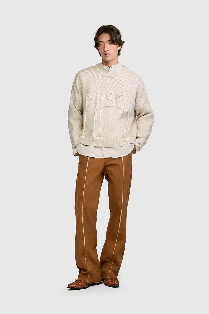 SUÉTER TRANÇA OFF WHITE | OFF WHITE TRANÇA SWEATER